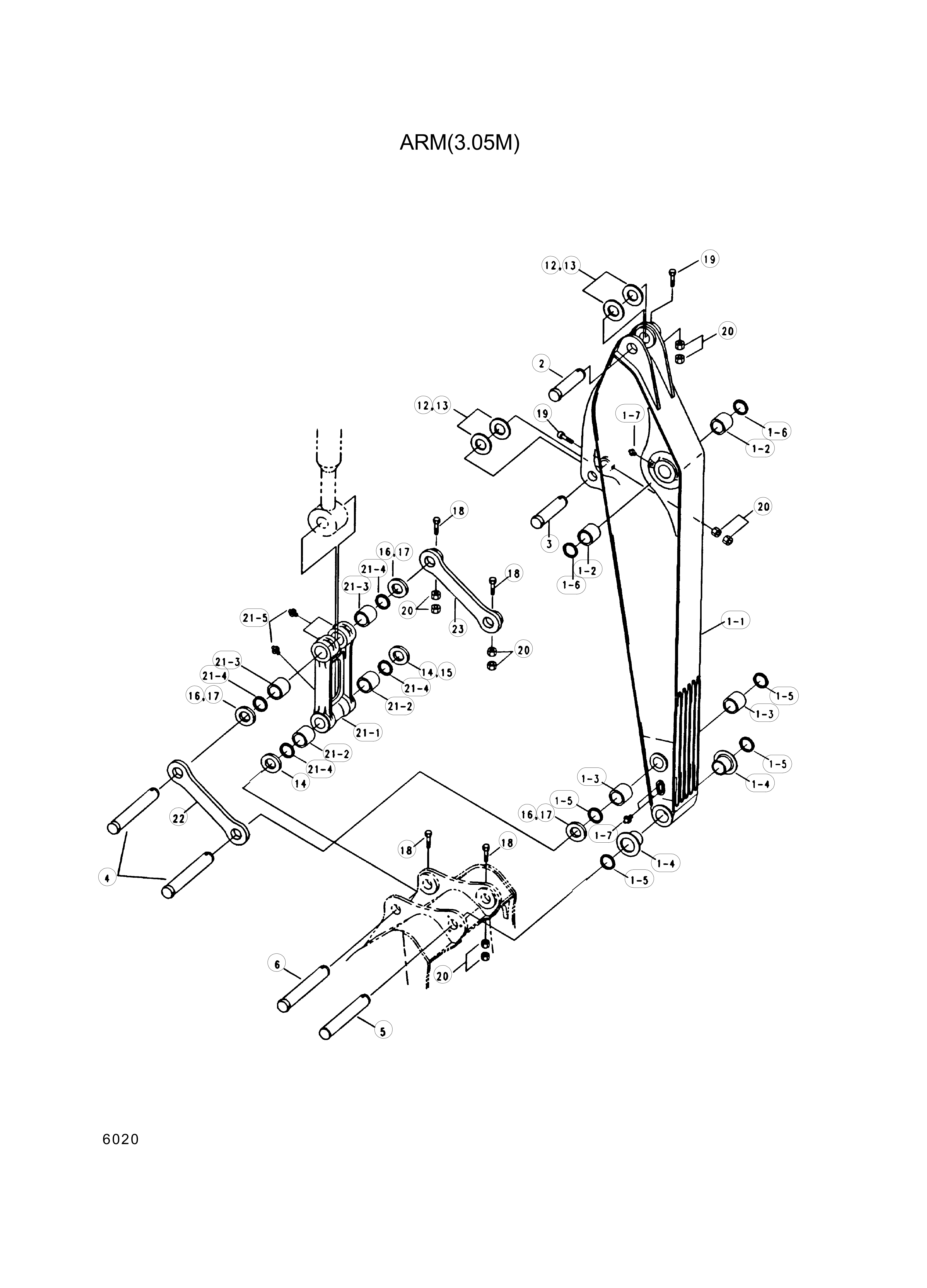 Technical drawing of Hyundai Construction Equipment S392-080145 SHIM-ROUND 2.0 with dimensions and layout (figure 4)