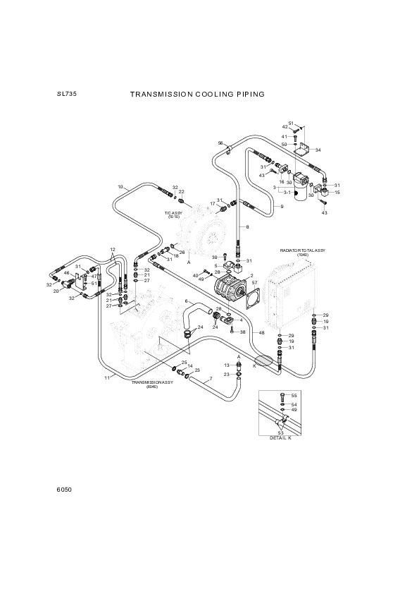 drawing for Hyundai Construction Equipment P930-122050 - HOSE ASSY-ORFS&THD