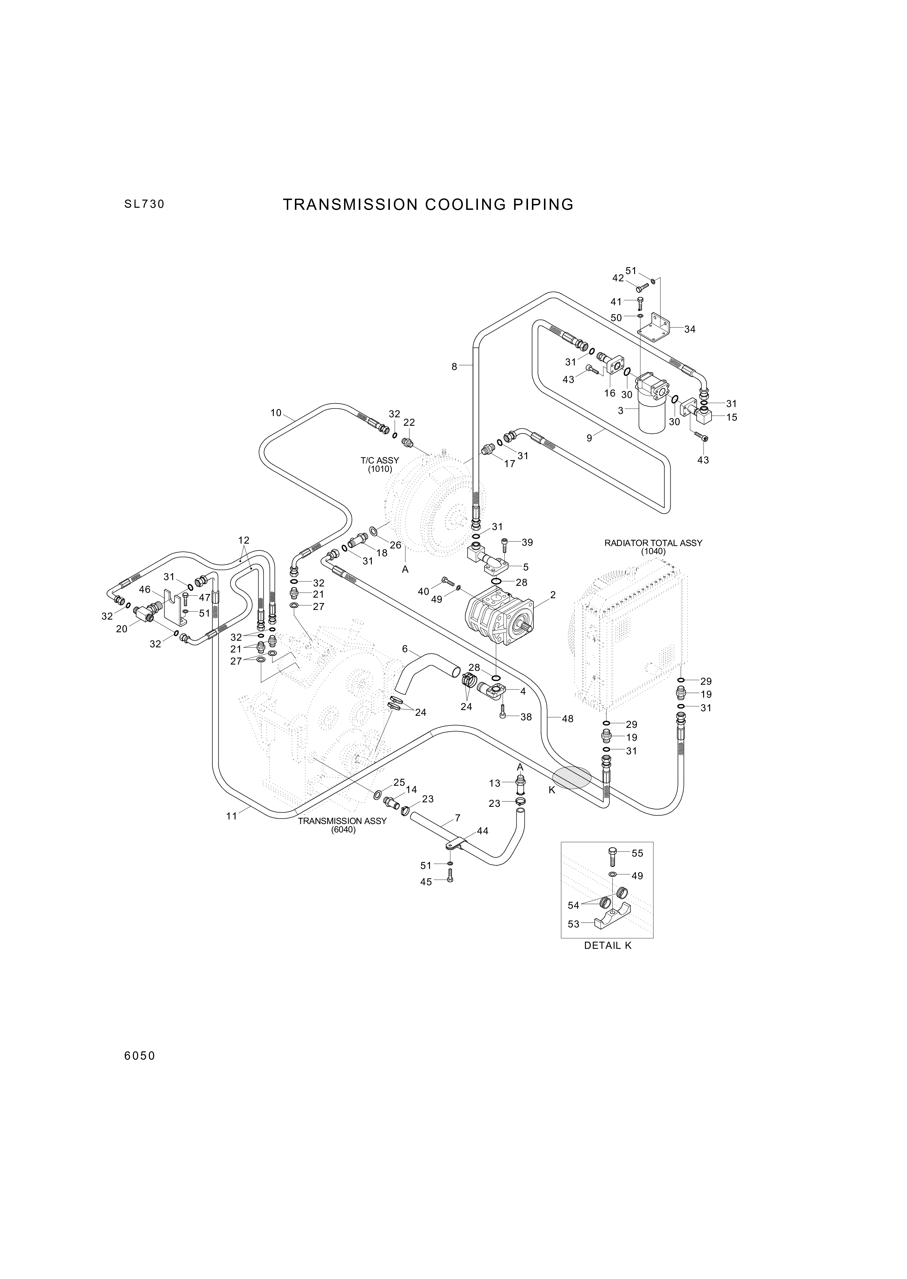 drawing for Hyundai Construction Equipment P930-122027 - HOSE ASSY-ORFS&THD