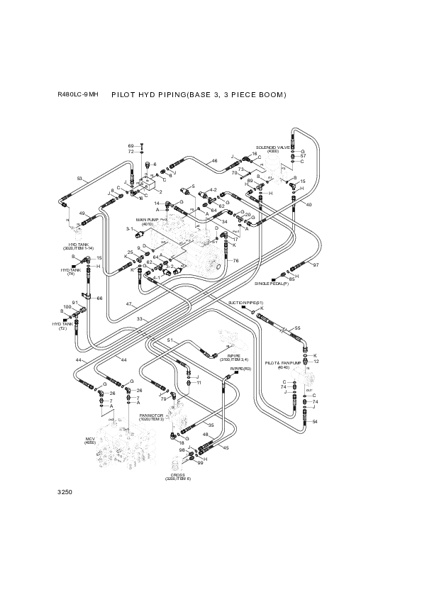 drawing for Hyundai Construction Equipment P930-082047 - HOSE ASSY-ORFS&THD