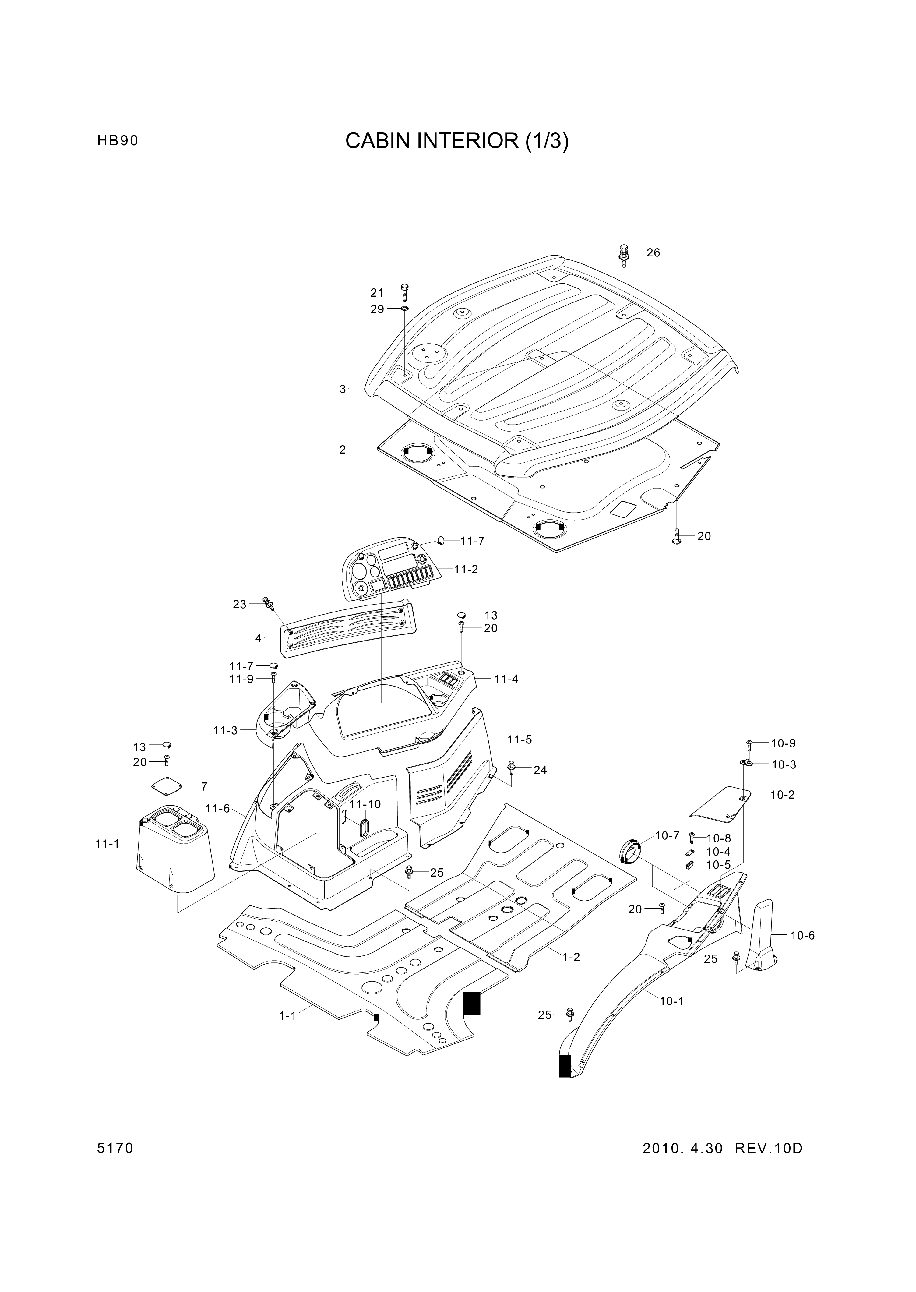 drawing for Hyundai Construction Equipment S141-030102 - BOLT-FLAT