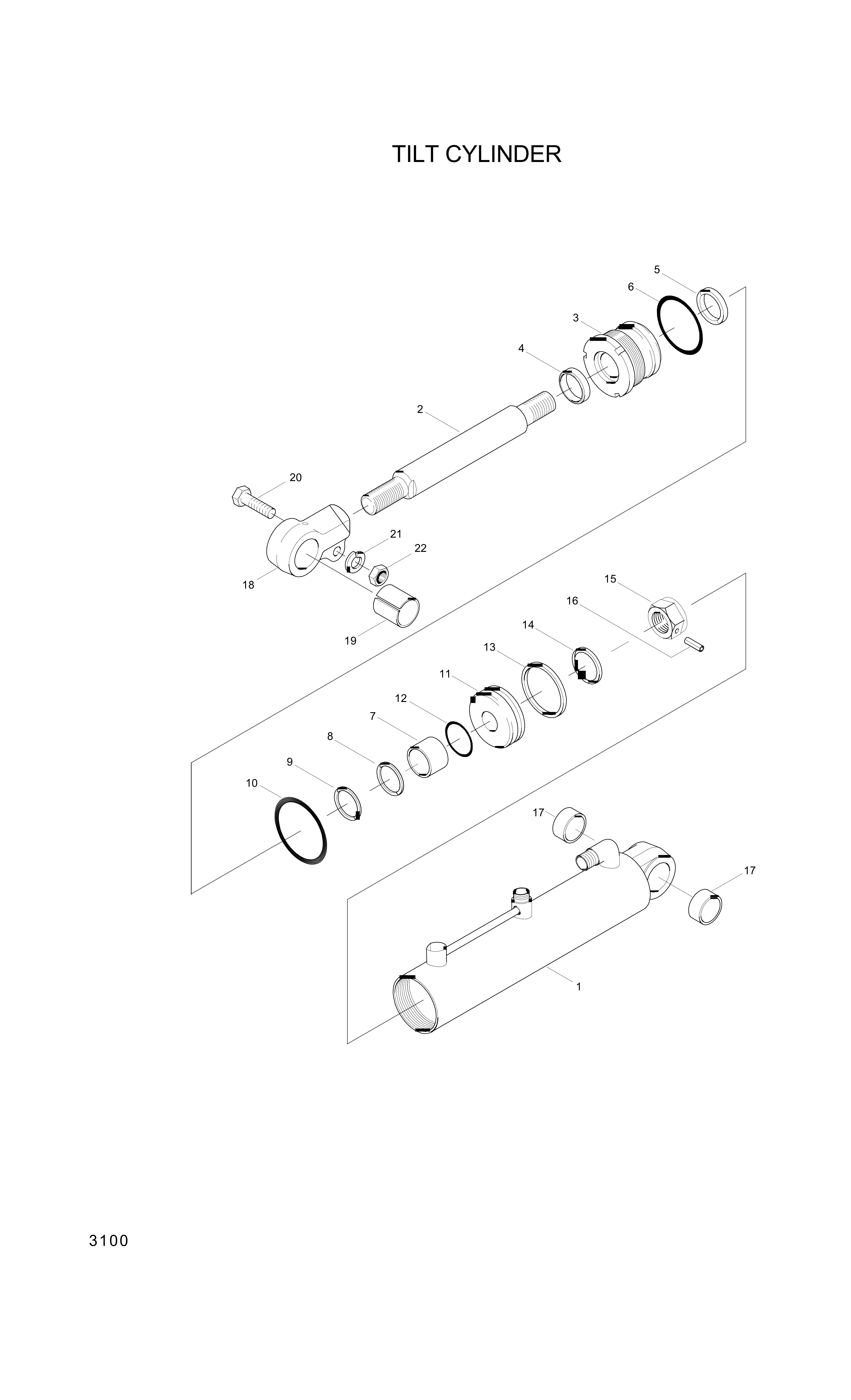 drawing for Hyundai Construction Equipment 4611-3N0-1800 - Knuckle