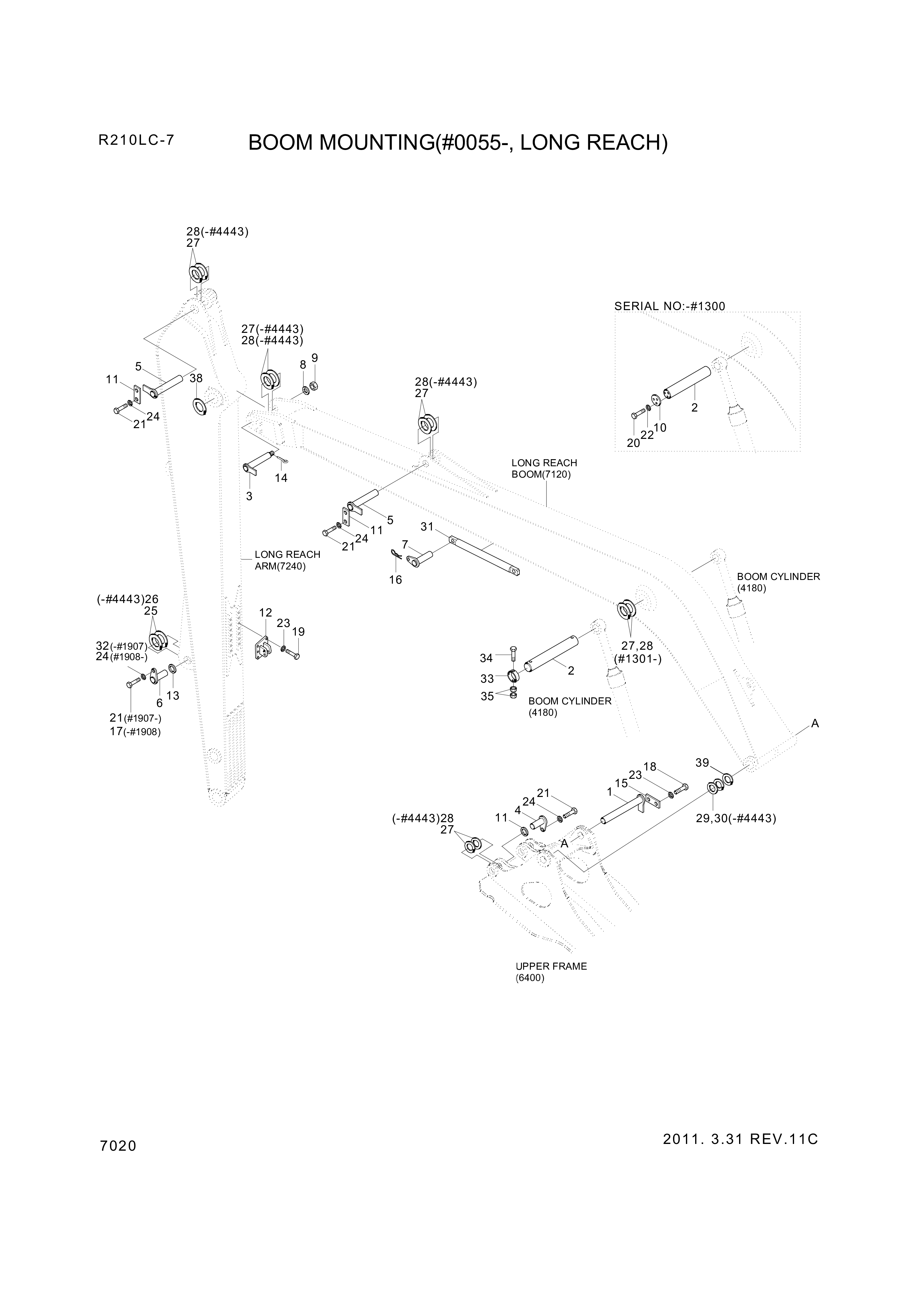 Technical drawing of Hyundai Construction Equipment S391-090190 SHIM-ROUND 1.0 with dimensions and layout (figure 5)