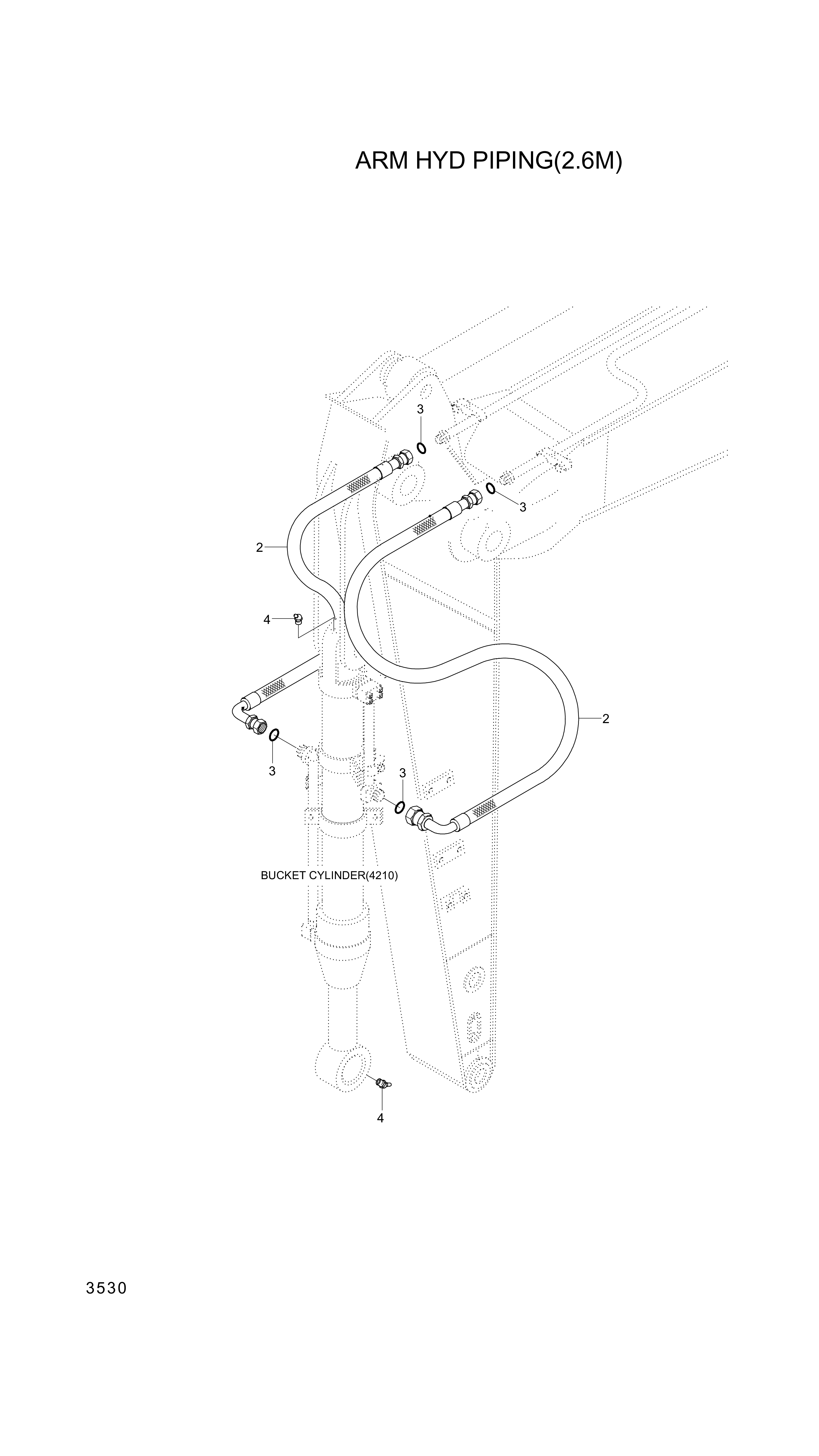 drawing for Hyundai Construction Equipment P933-127034 - HOSE ASSY-ORFS&THD