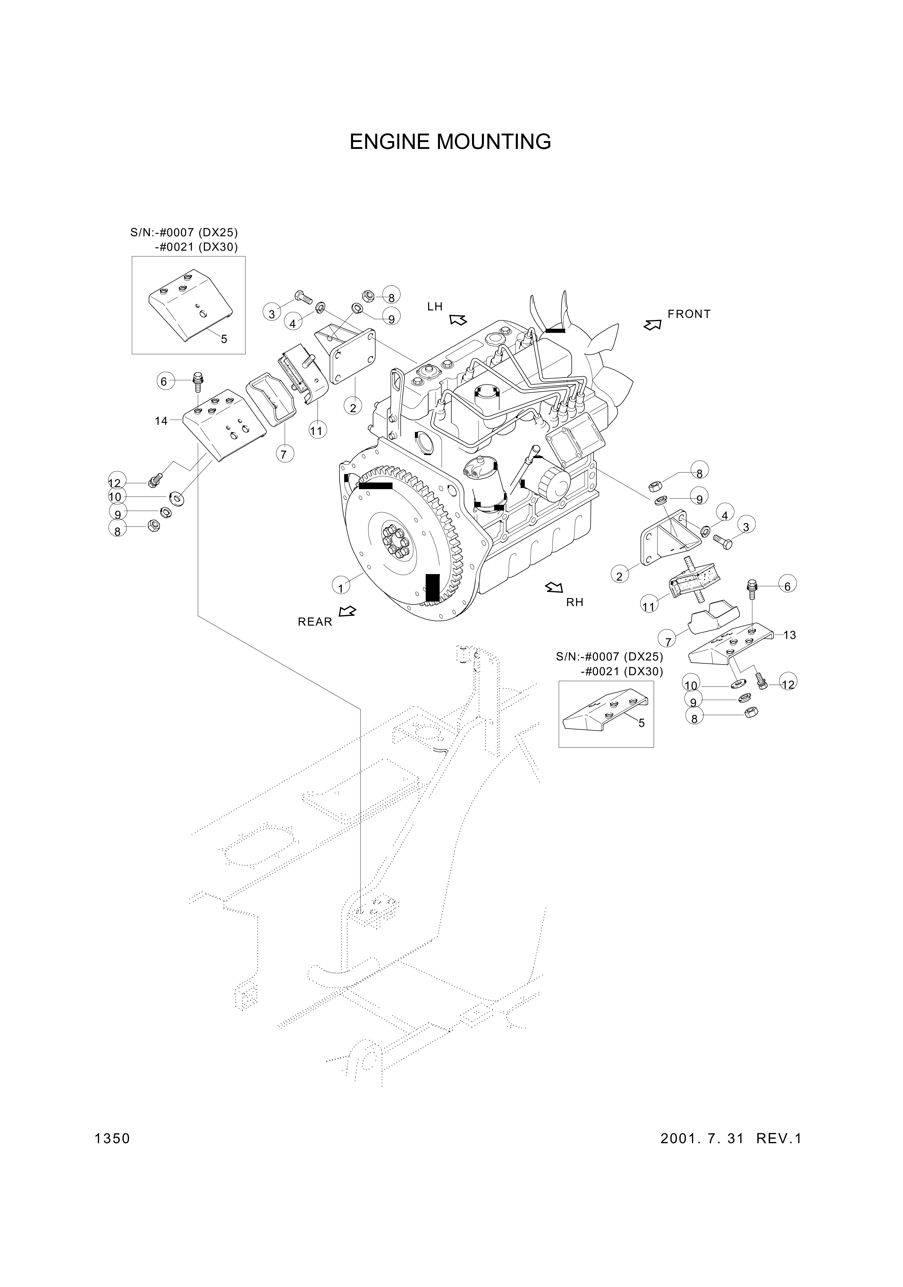 Technical drawing of Hyundai Construction Equipment S206-121002 NUT-HEX with dimensions and layout