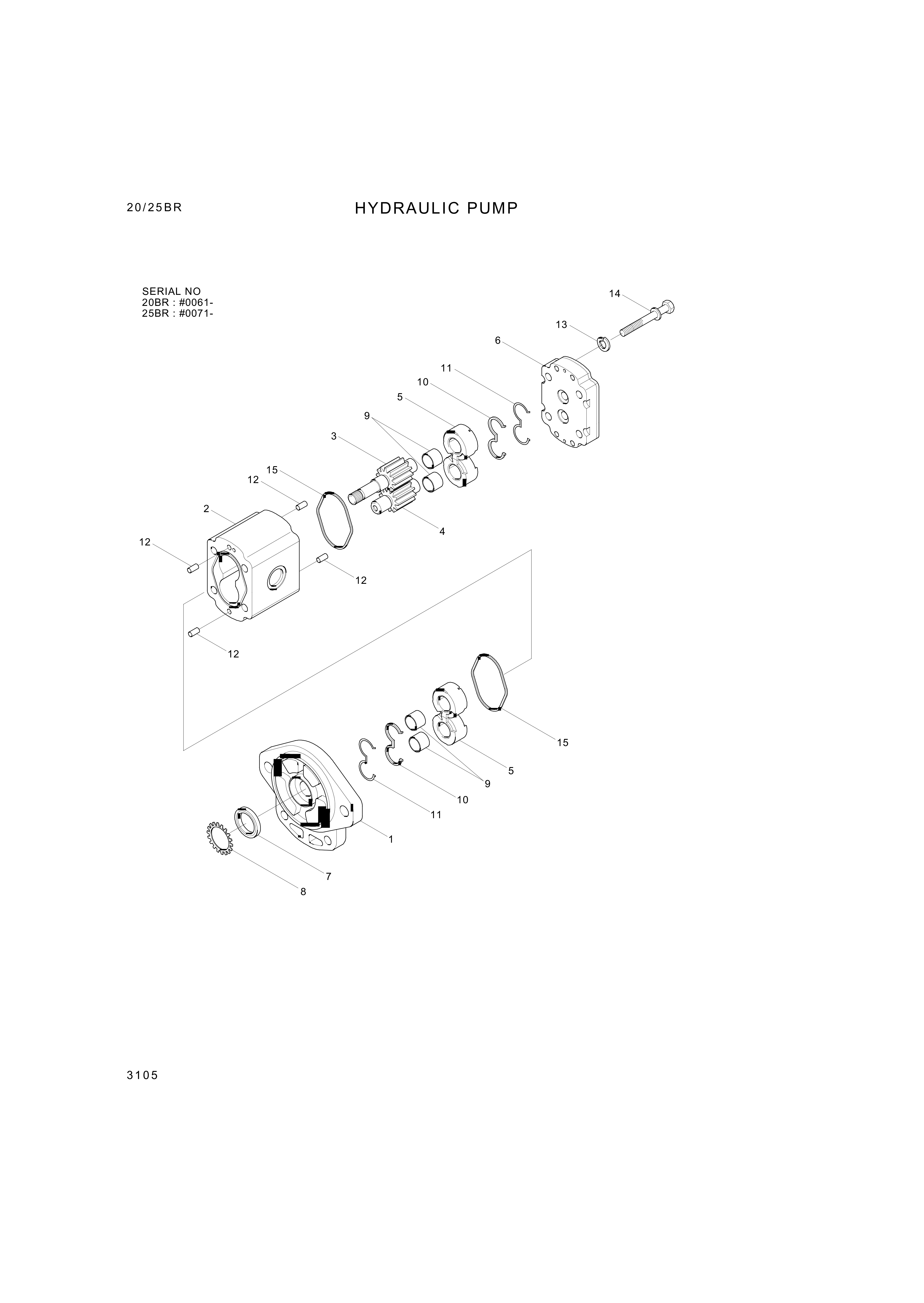 drawing for Hyundai Construction Equipment 11011091050 - Bolt-Hex