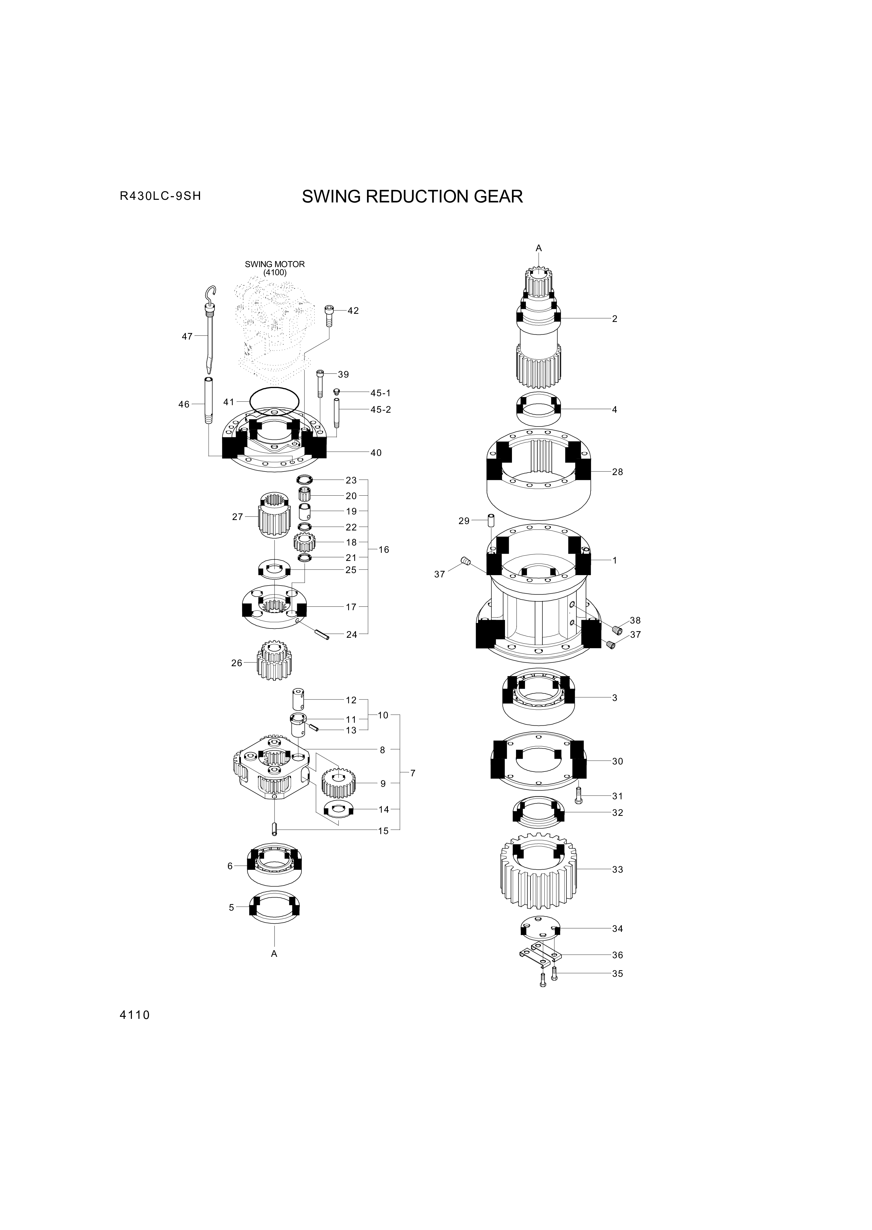 drawing for Hyundai Construction Equipment XKAQ-00145 - SHAFT-DRIVE