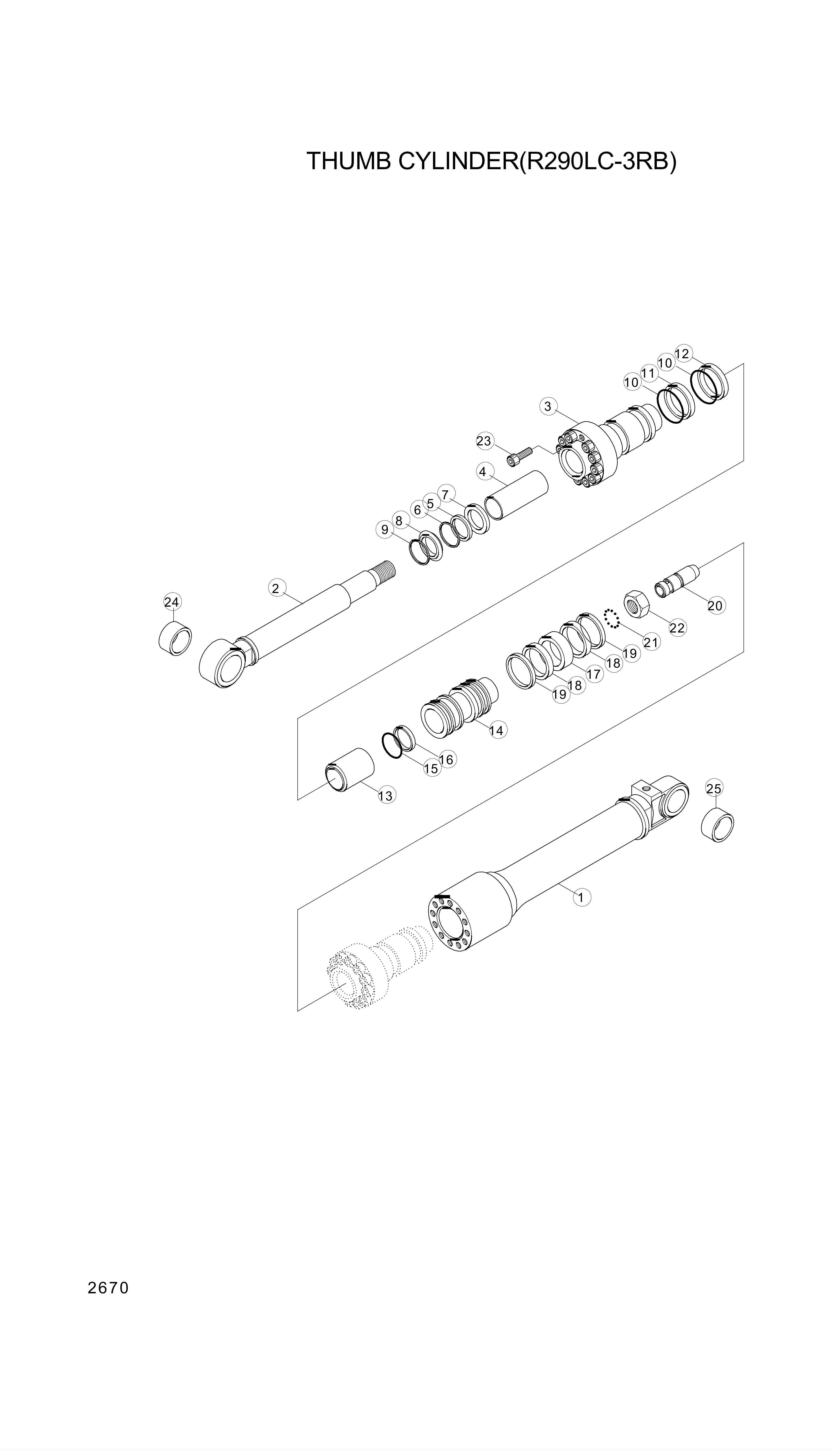 drawing for Hyundai Construction Equipment 330-07 - RING-BUFFER