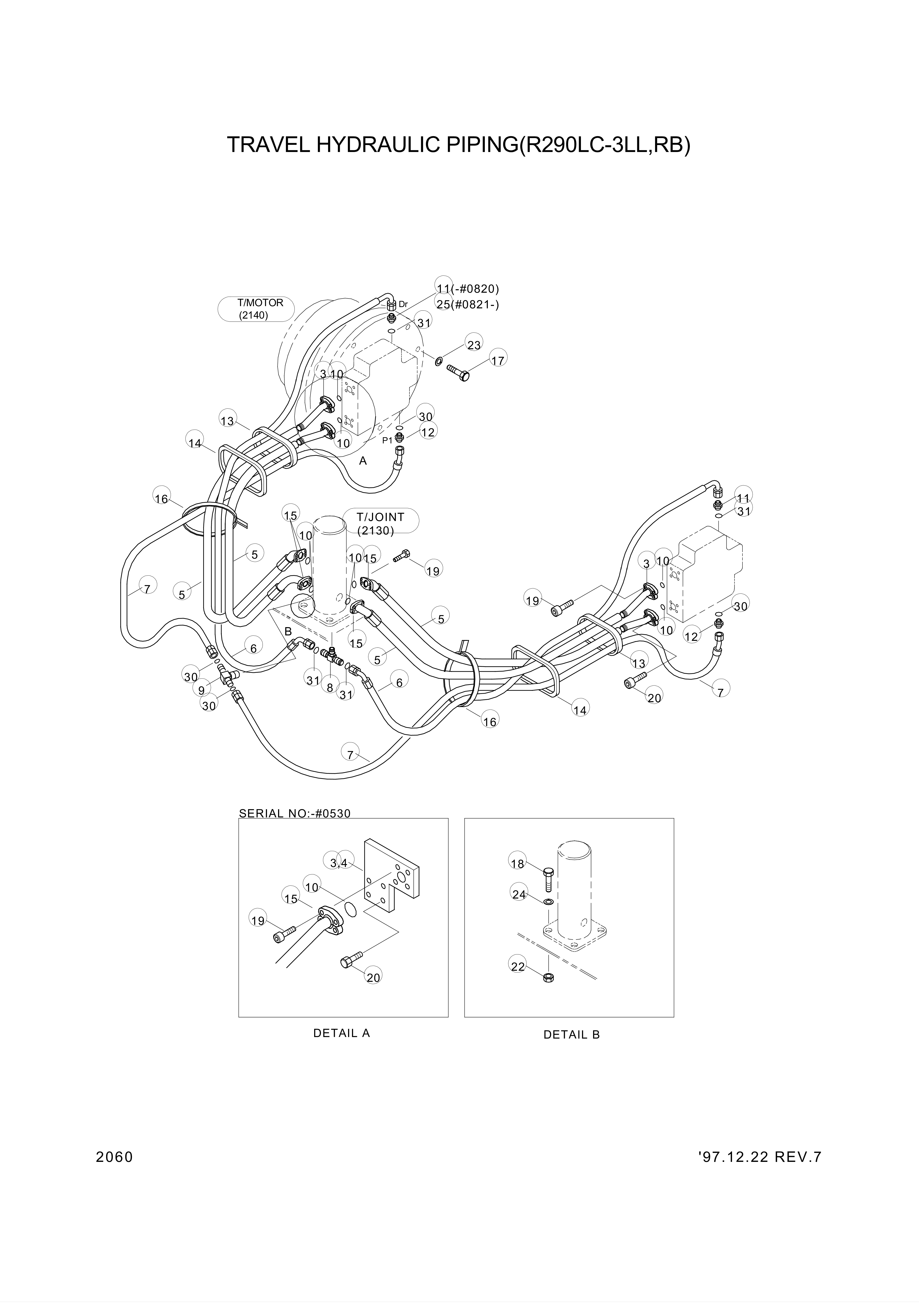 Technical drawing of Hyundai Construction Equipment S207-161004 NUT-HEX with dimensions and layout (figure 5)