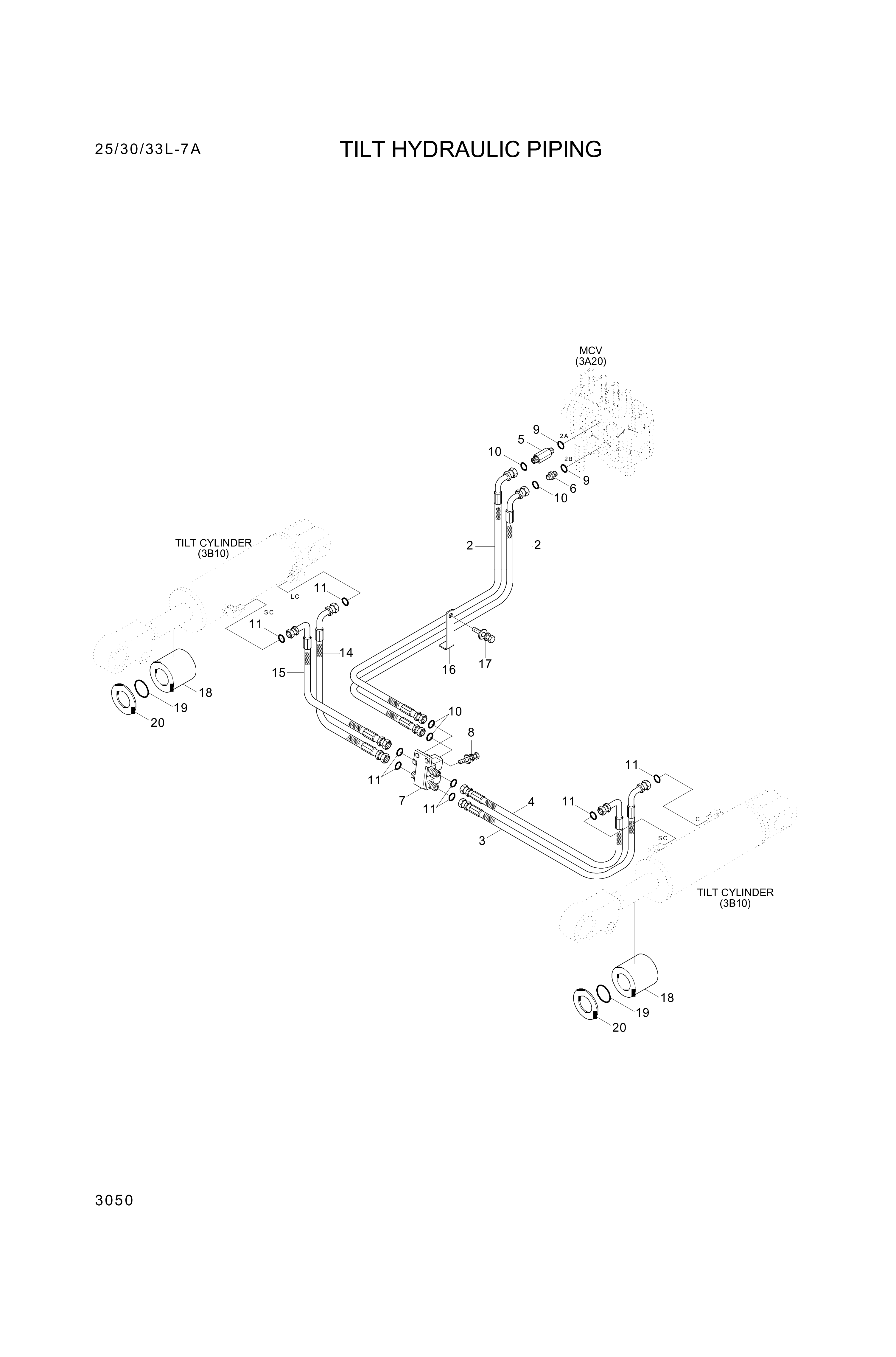 drawing for Hyundai Construction Equipment P933-045009 - HOSE ASSY-ORFS&THD