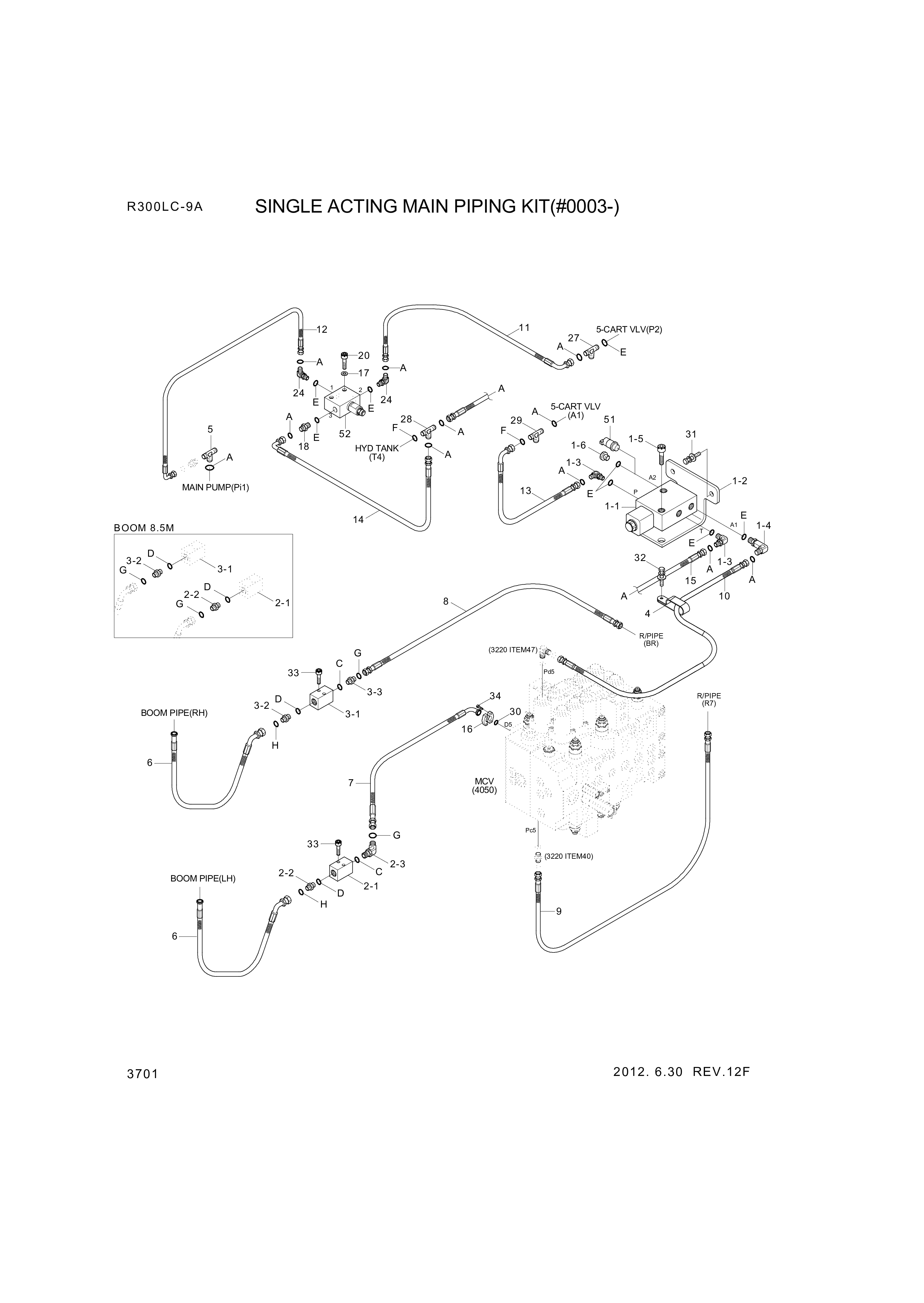 drawing for Hyundai Construction Equipment P974-207328 - HOSE ASSY-ORFS&FLG