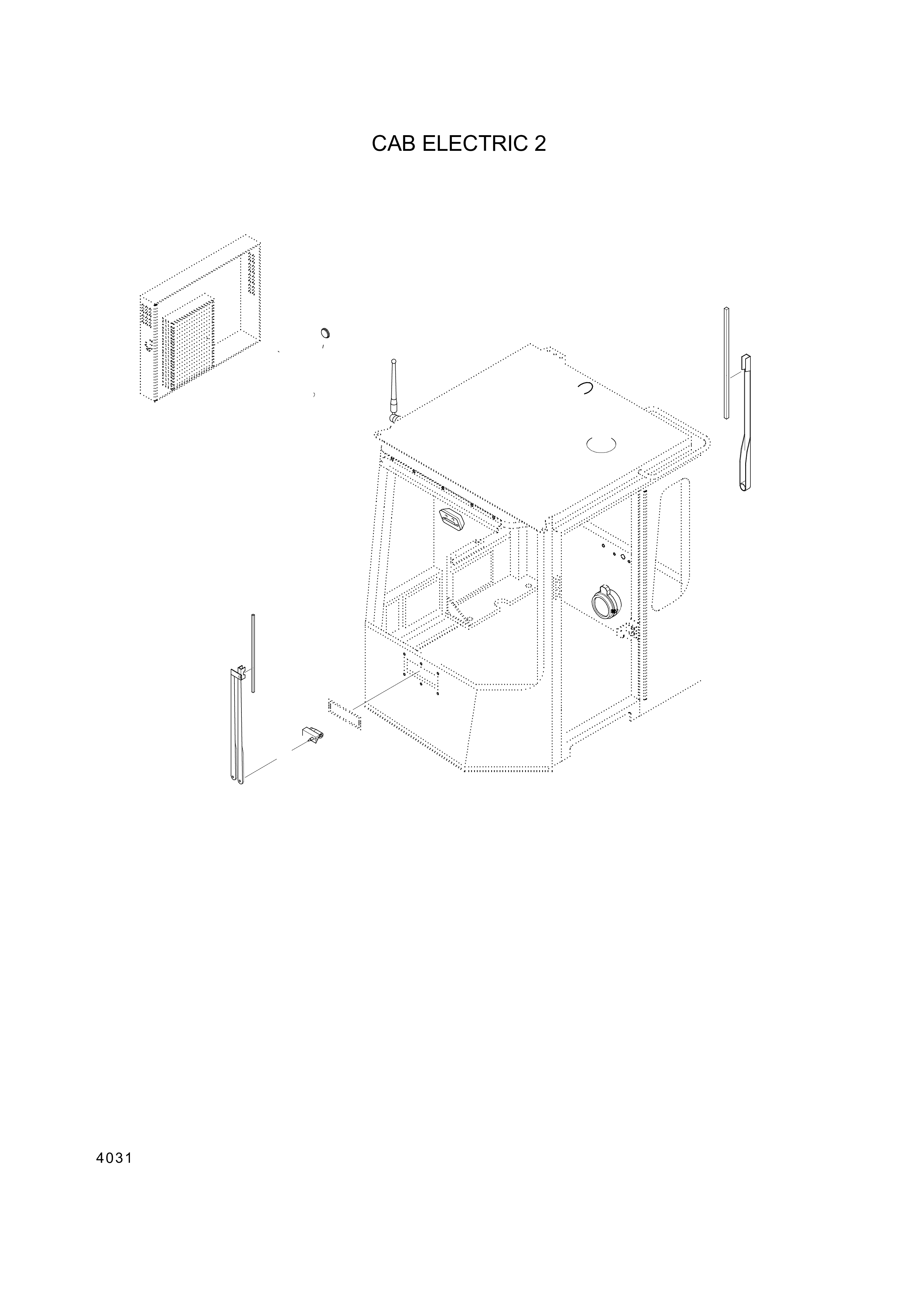 drawing for Hyundai Construction Equipment 21L6-00150 - HARNESS-CABIN FR