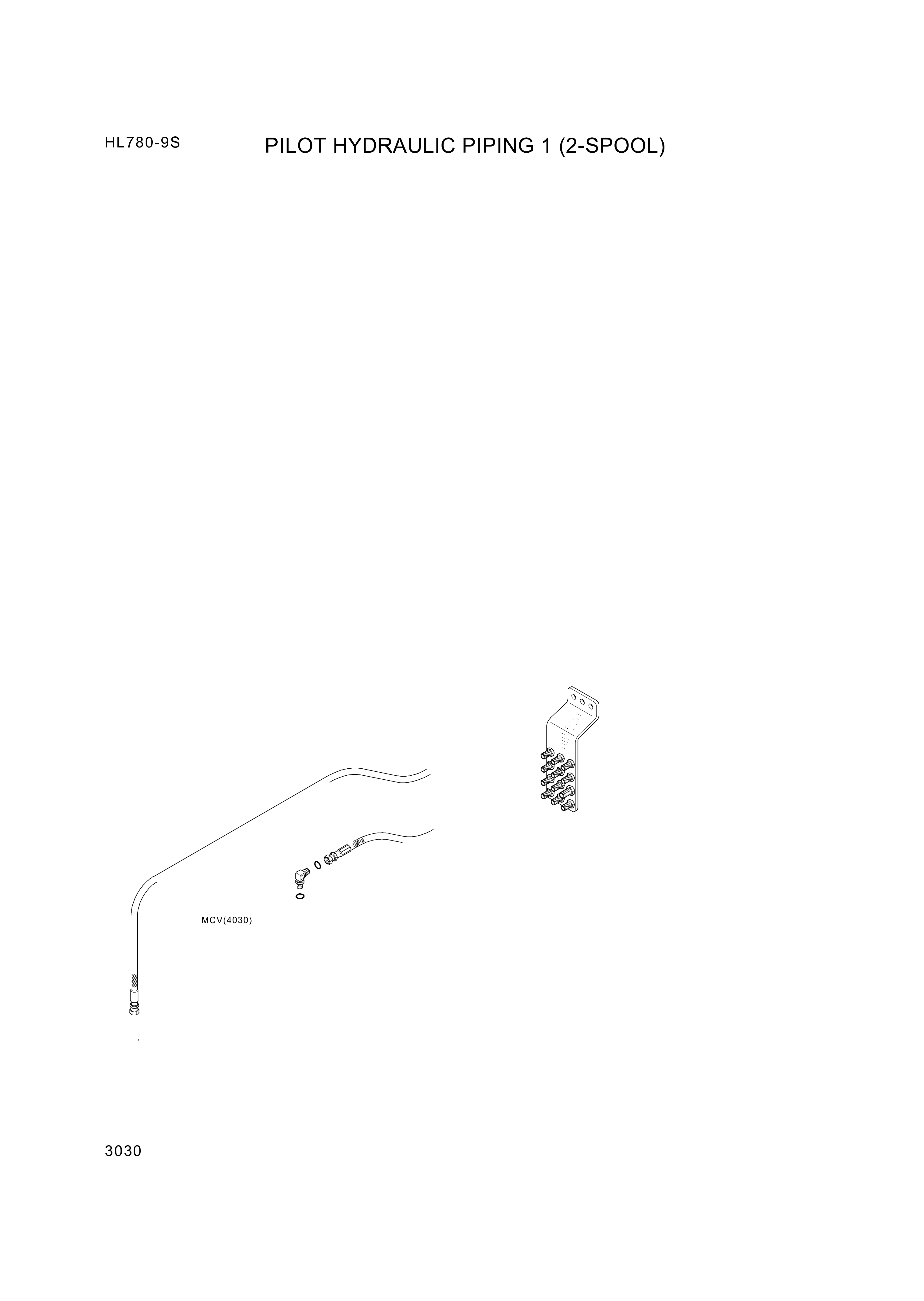 drawing for Hyundai Construction Equipment 31L6-02300 - CLAMP-PIPE