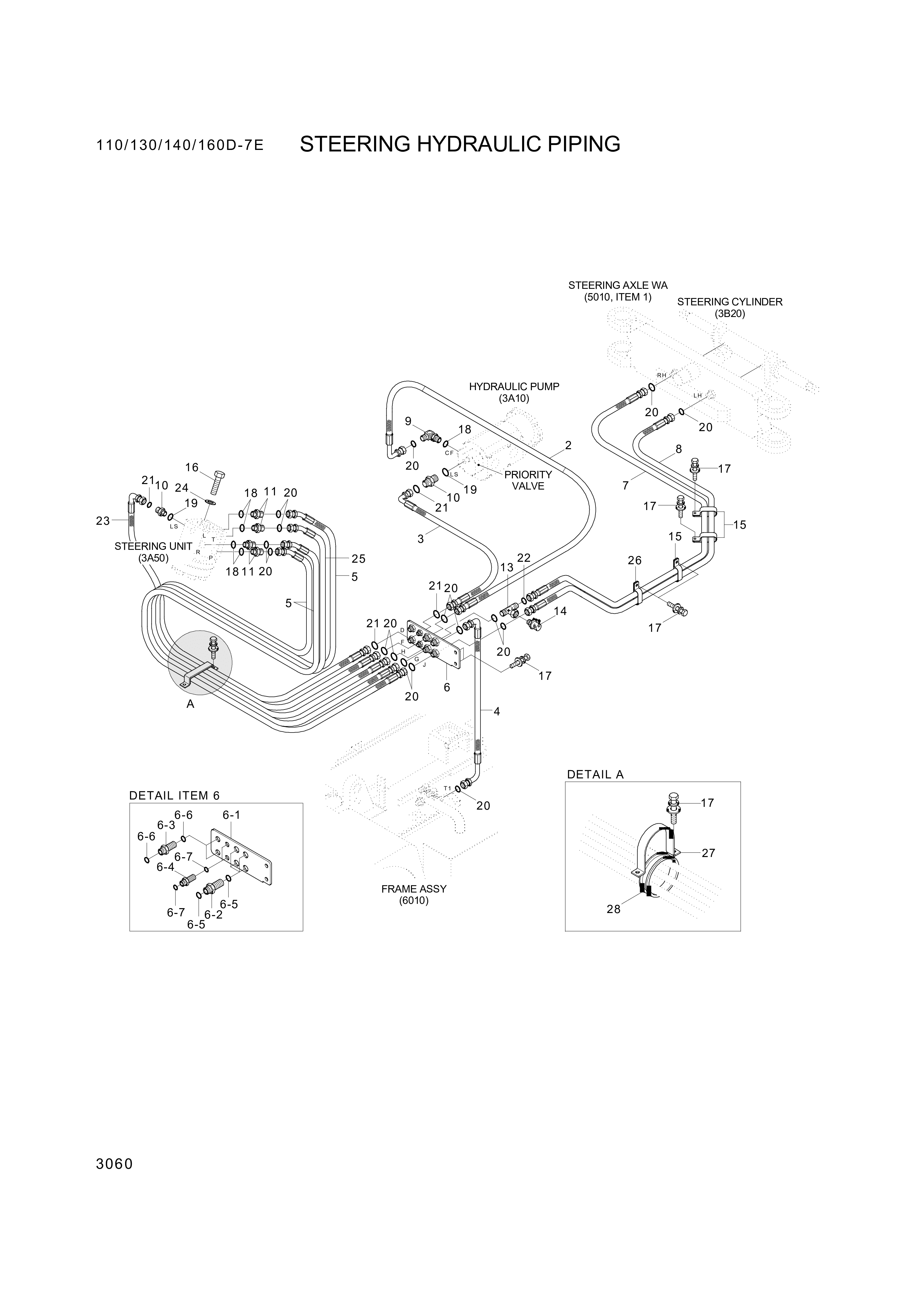 drawing for Hyundai Construction Equipment P930-045017 - HOSE ASSY-ORFS&THD