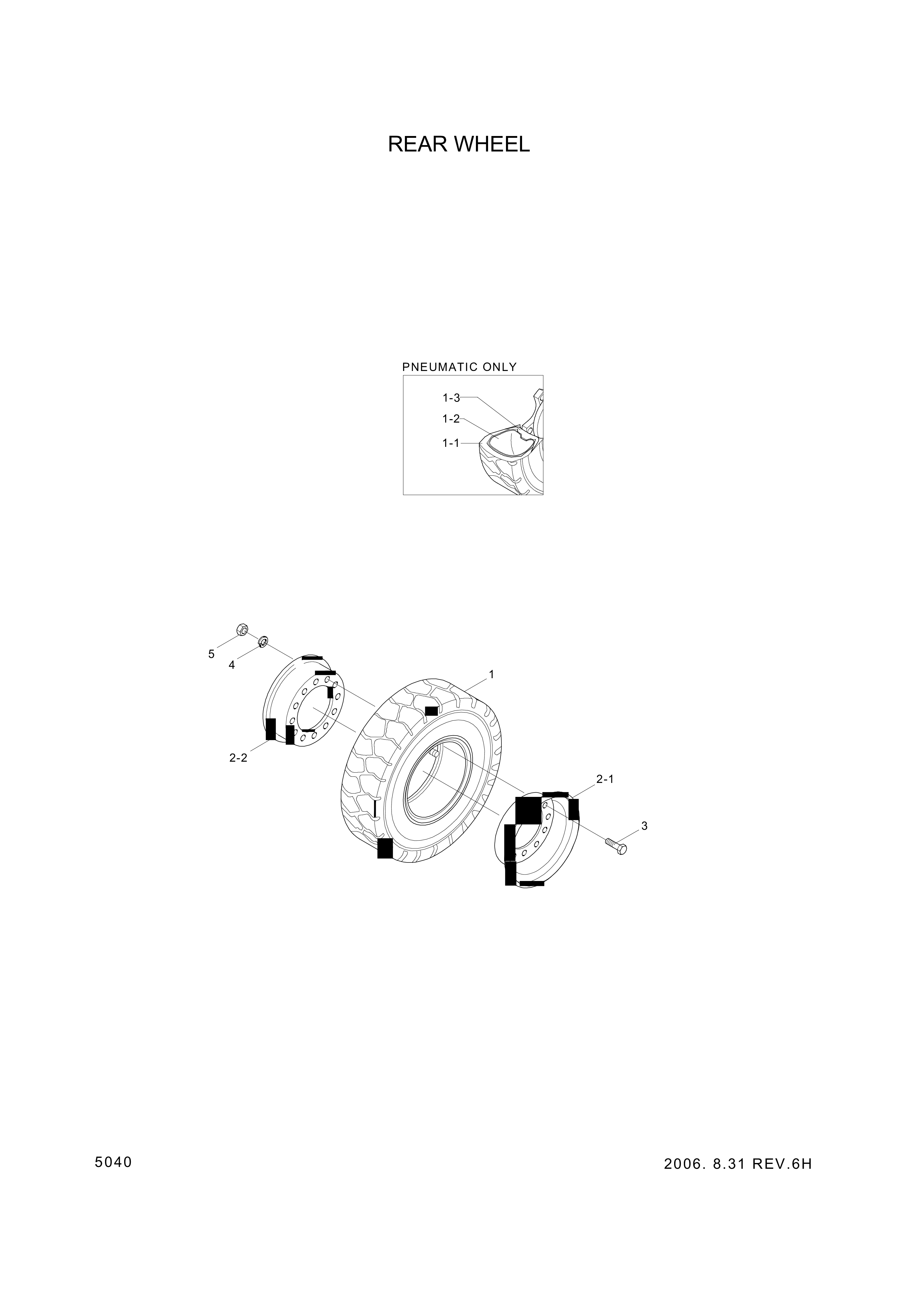 Technical drawing of Hyundai Construction Equipment S206-121002 NUT-HEX with dimensions and layout (figure 2)