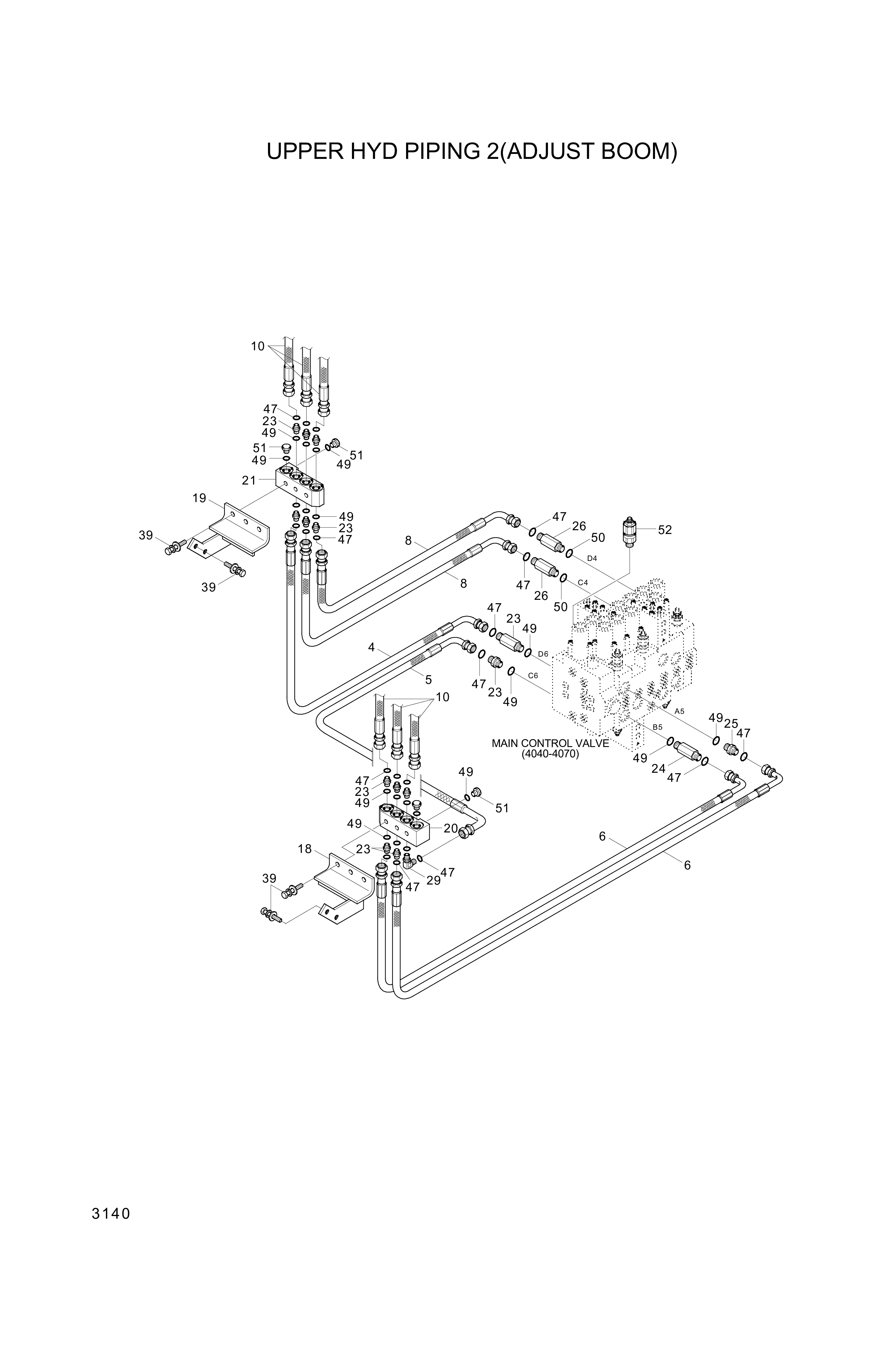 drawing for Hyundai Construction Equipment P930-127012 - HOSE ASSY-ORFS&THD