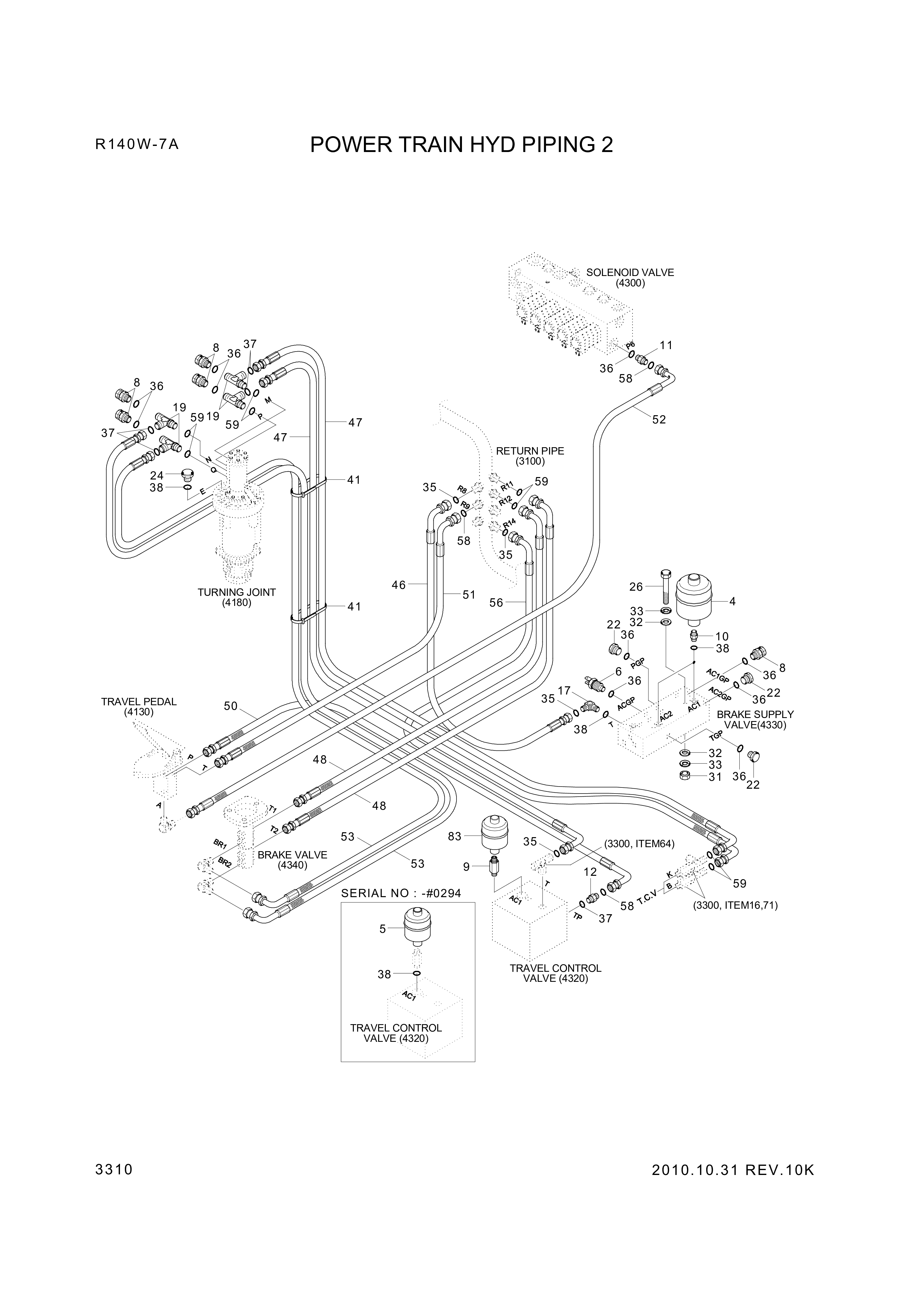 drawing for Hyundai Construction Equipment P930-066050 - HOSE ASSY-ORFS&THD