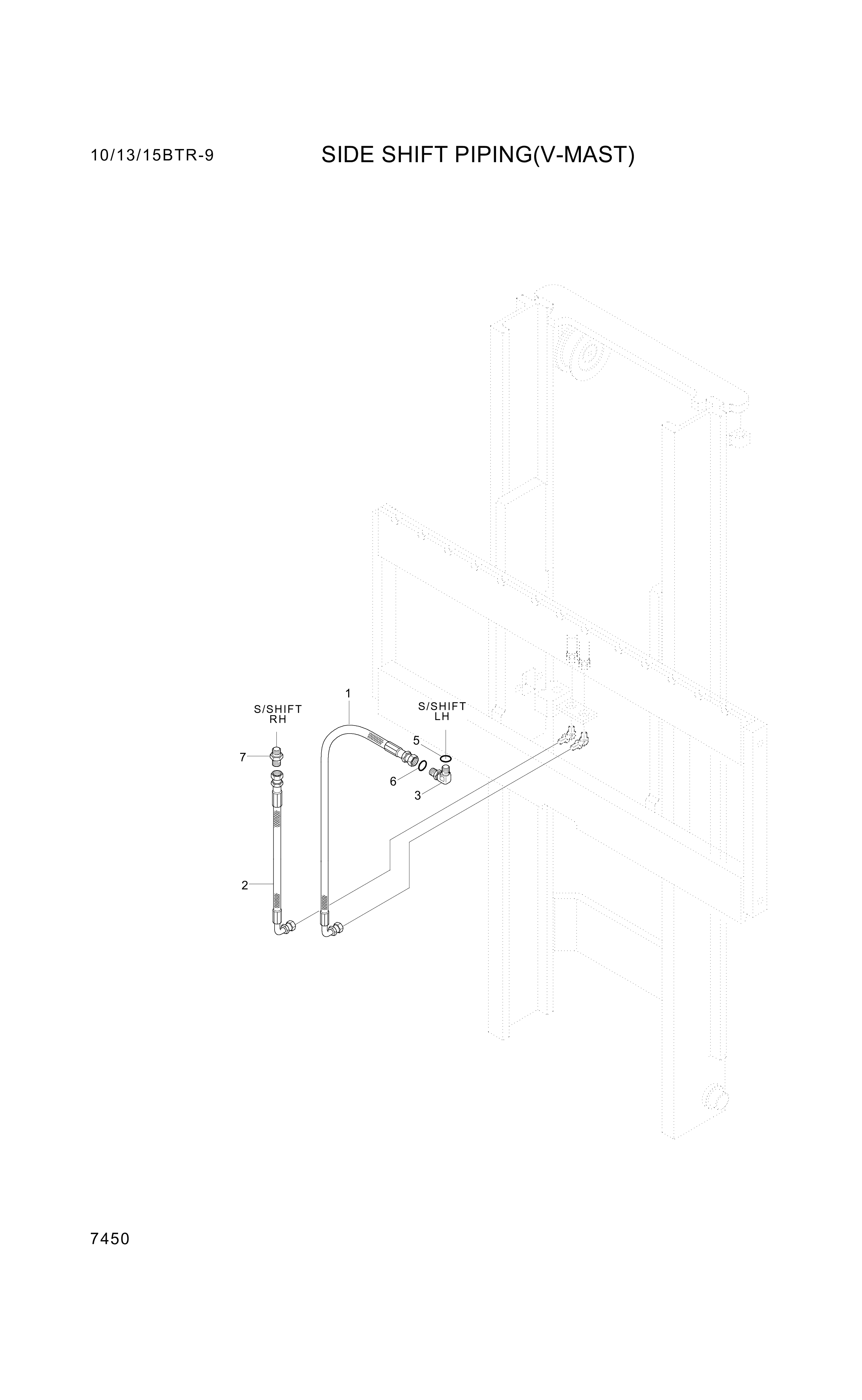 drawing for Hyundai Construction Equipment P930-043007 - HOSE ASSY-ORFS&THD