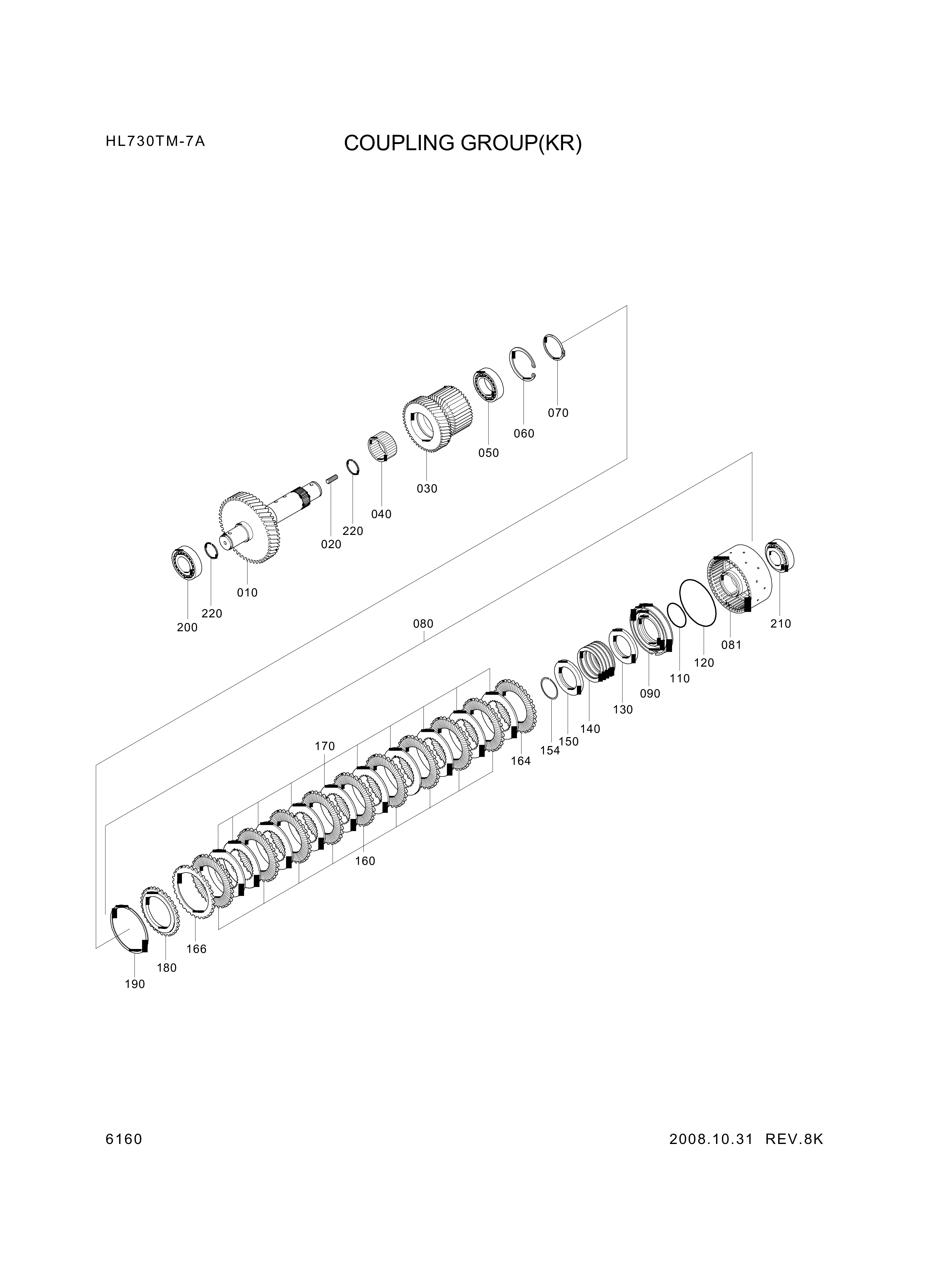 drawing for Hyundai Construction Equipment ZGAQ-02398 - COUPLING