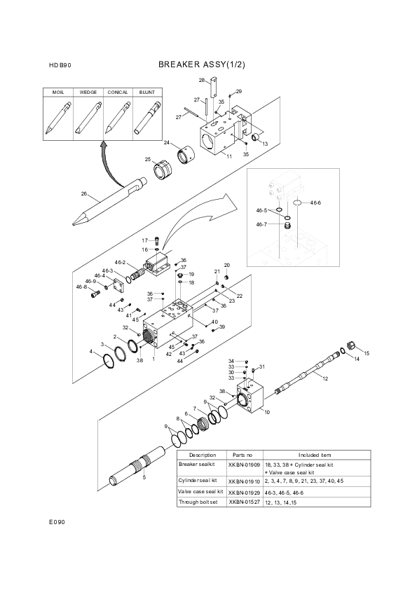 drawing for Hyundai Construction Equipment 014A15-1024 - NUT-HEX