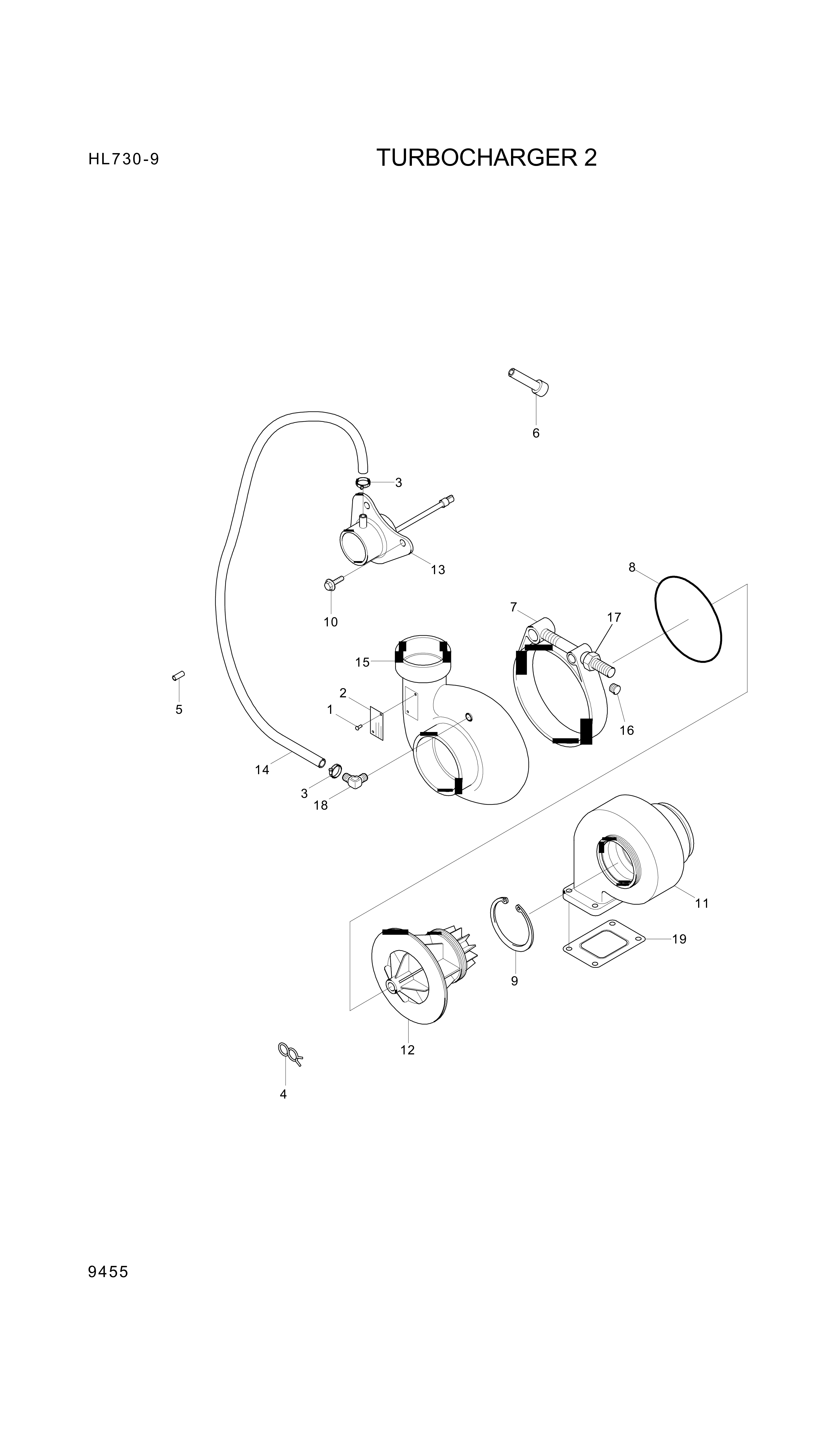 drawing for Hyundai Construction Equipment 3595116 - HOSE-PLAIN