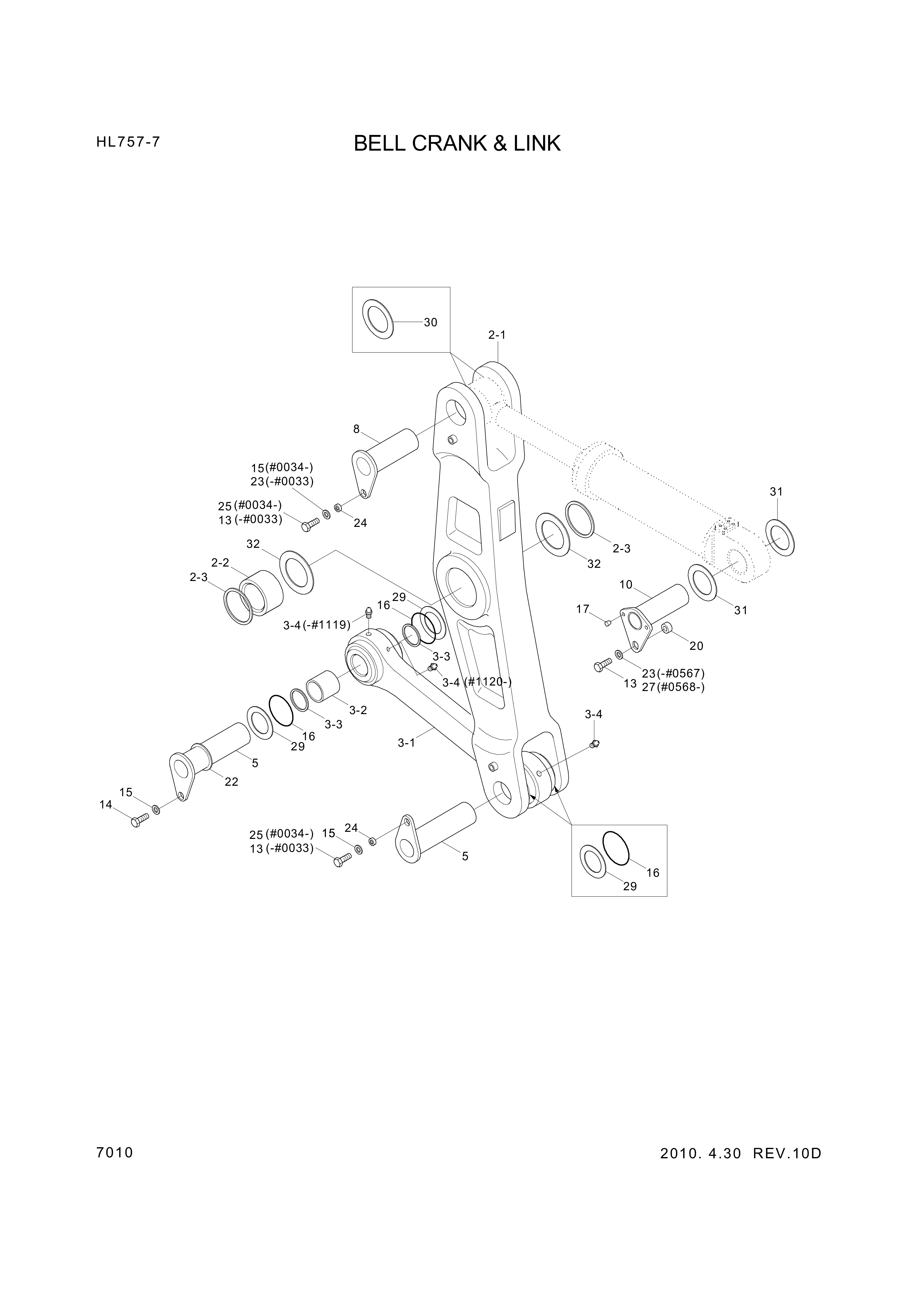 Technical drawing of Hyundai Construction Equipment 61N8-06040 PIN-JOINT with dimensions and layout (figure 2)