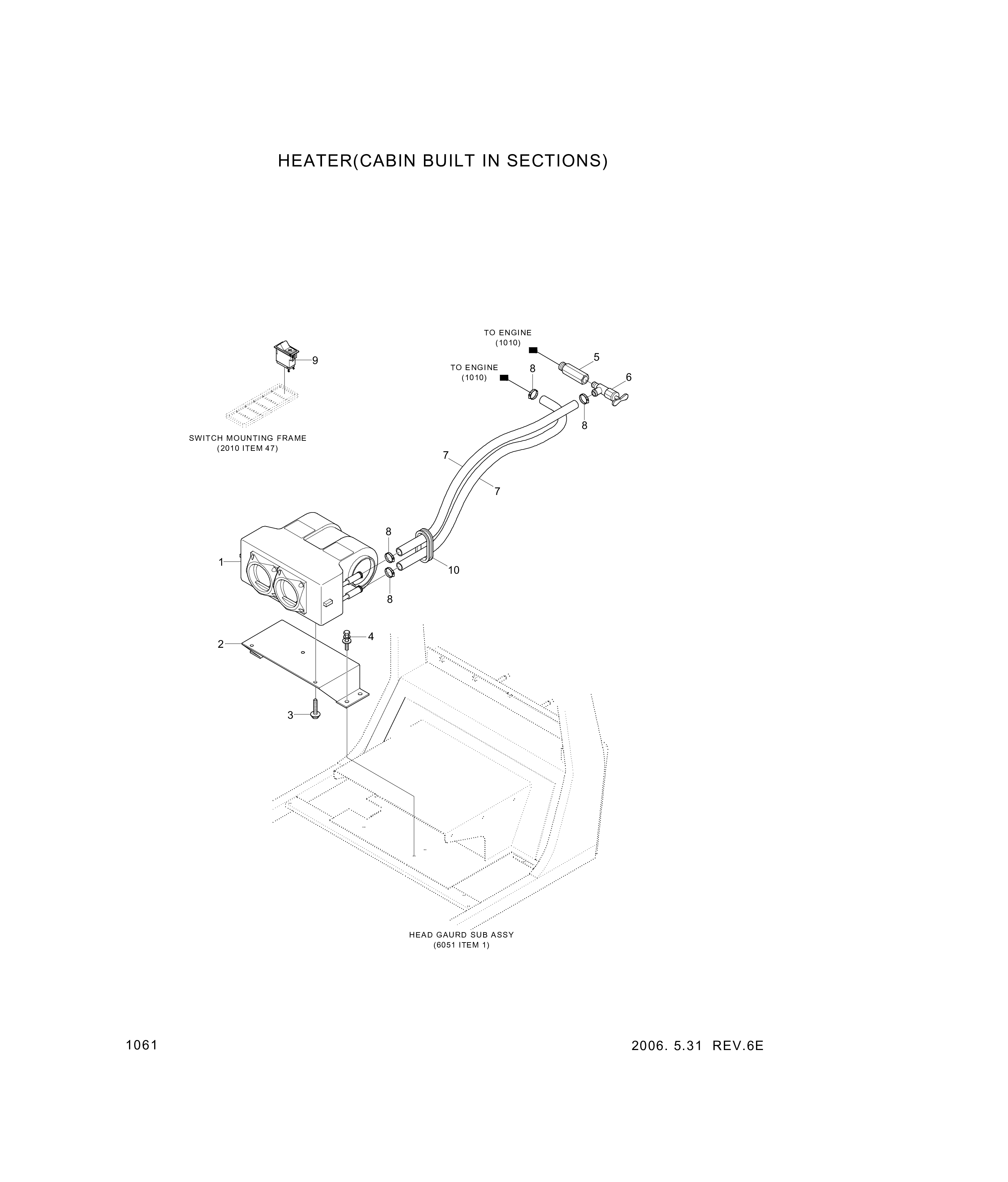 drawing for Hyundai Construction Equipment S151-060202 - BOLT-TAP