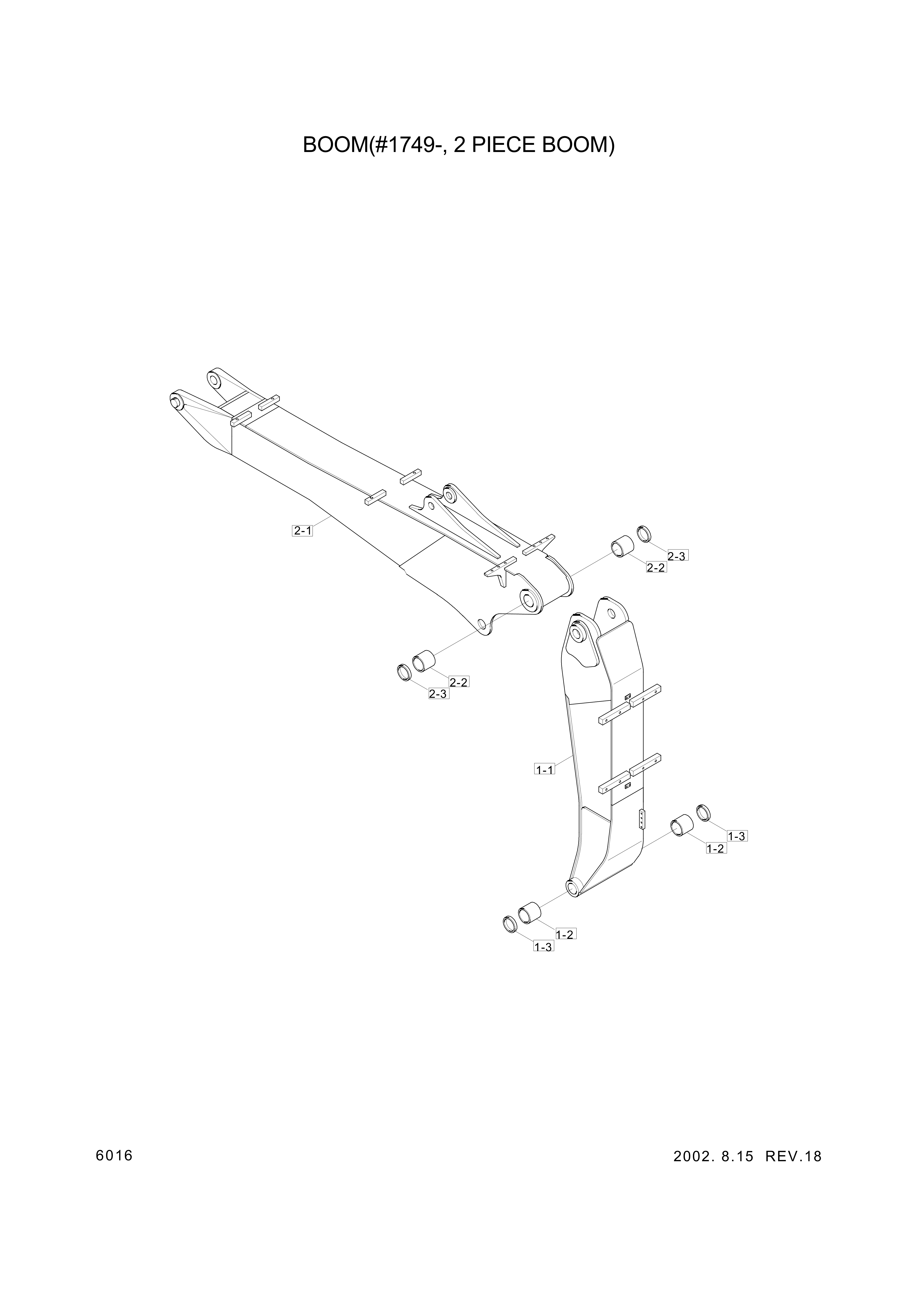 drawing for Hyundai Construction Equipment 61EN-12010 - BUSHING-PIN