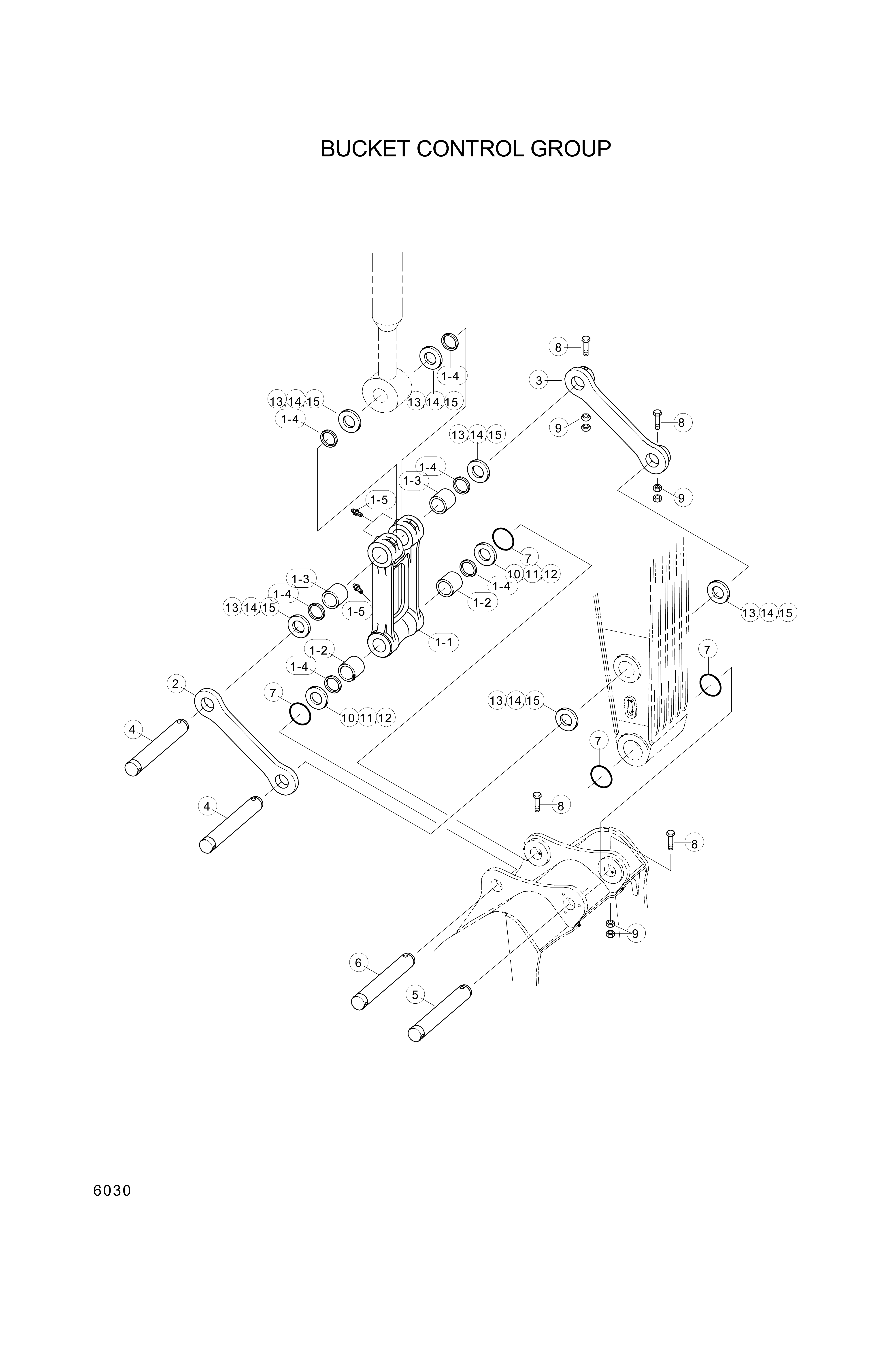 drawing for Hyundai Construction Equipment 61EK-21000 - ROD ASSY-CONTROL