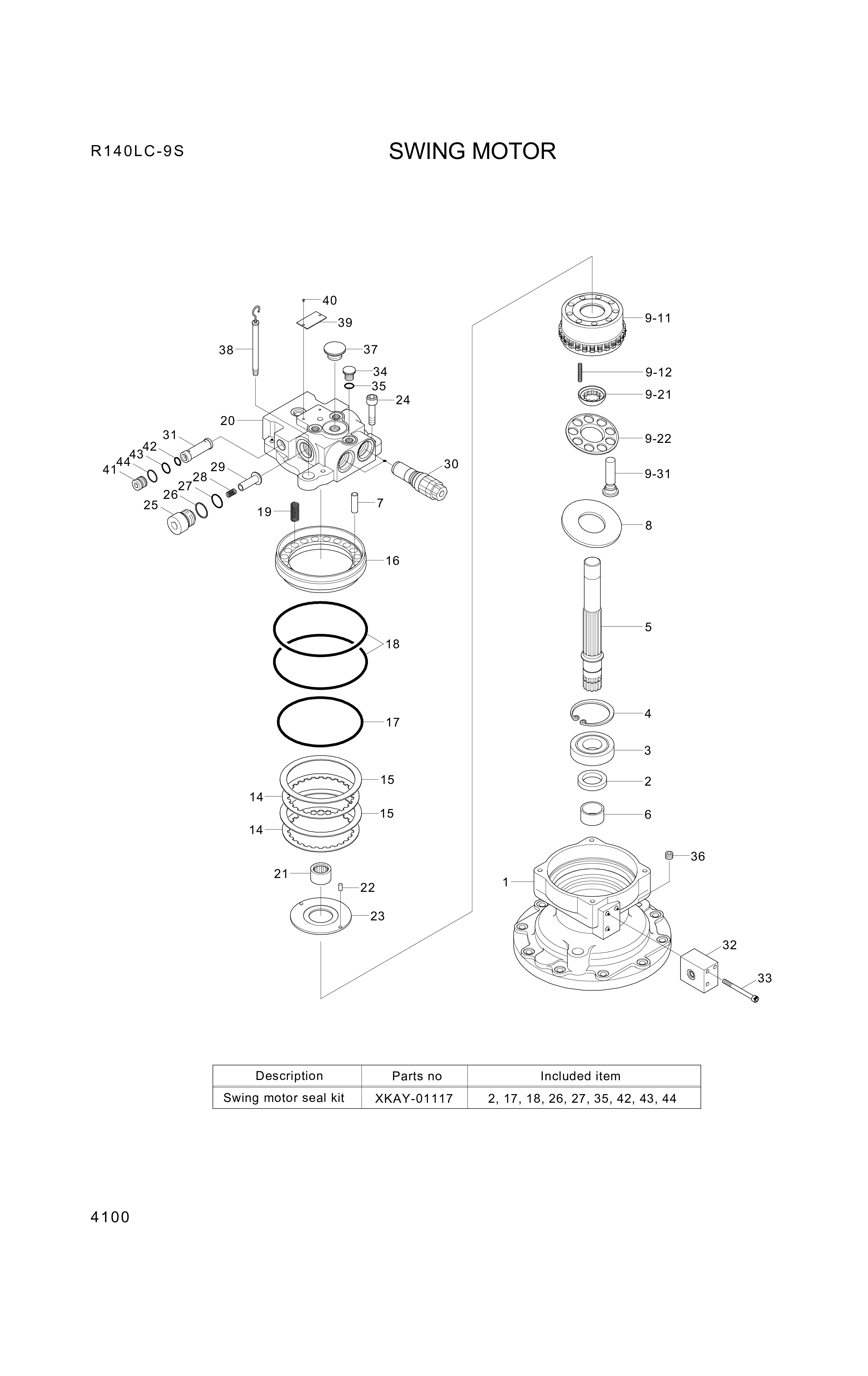 drawing for Hyundai Construction Equipment RBNUP306ET - BEARING-ROLLER