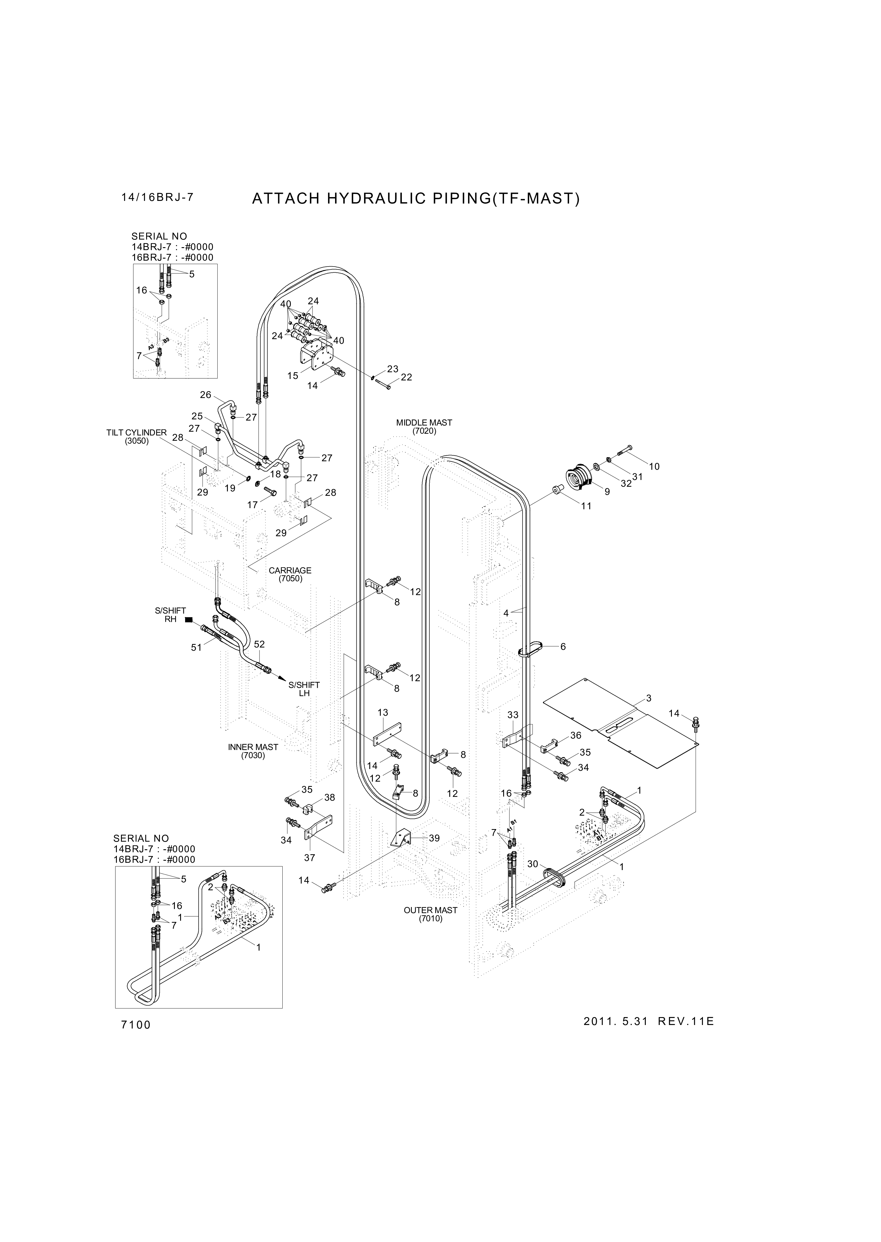 drawing for Hyundai Construction Equipment P933-044005 - HOSE ASSY-ORFS&THD