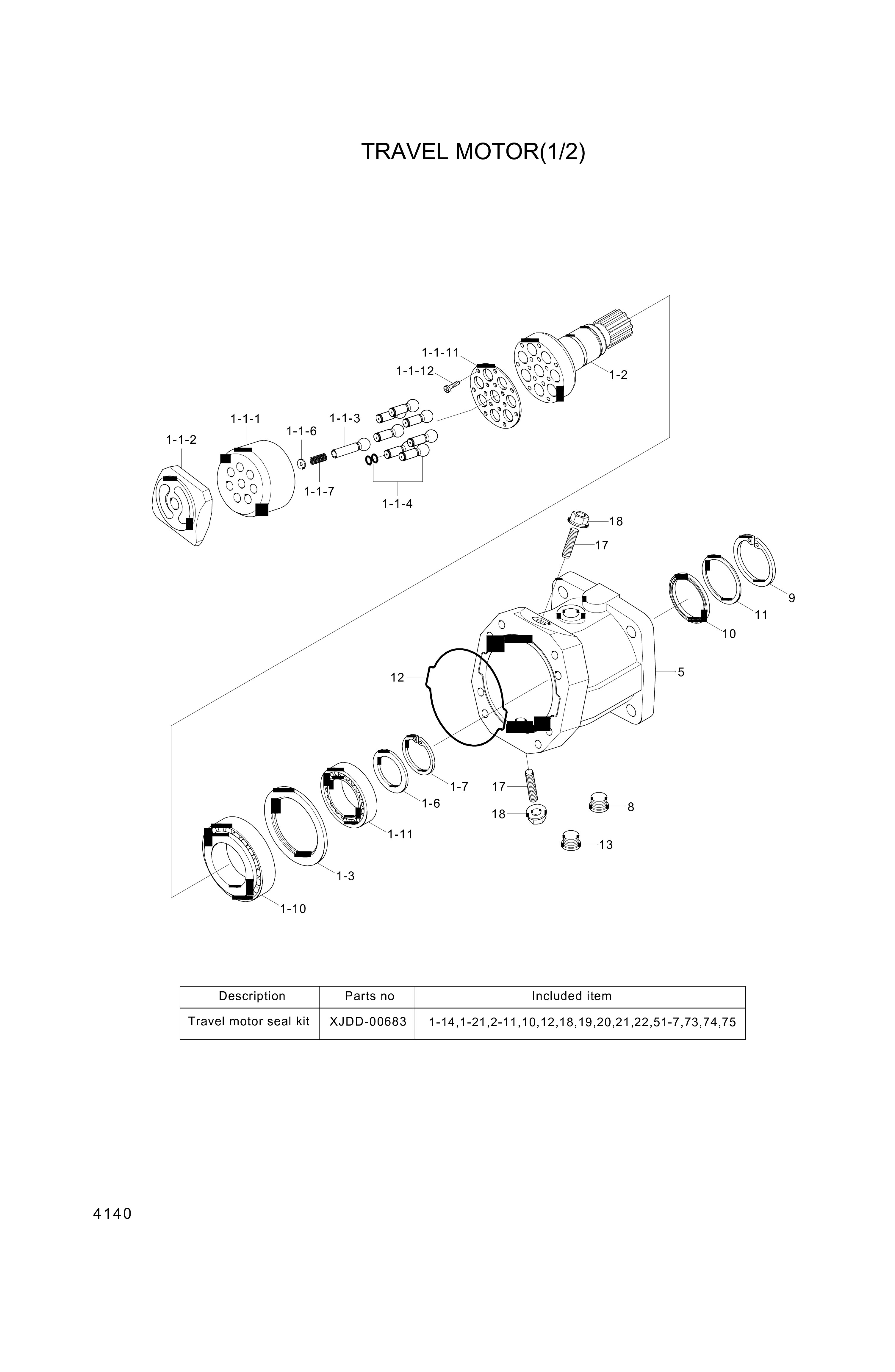 drawing for Hyundai Construction Equipment XJDD-00928 - SCREW