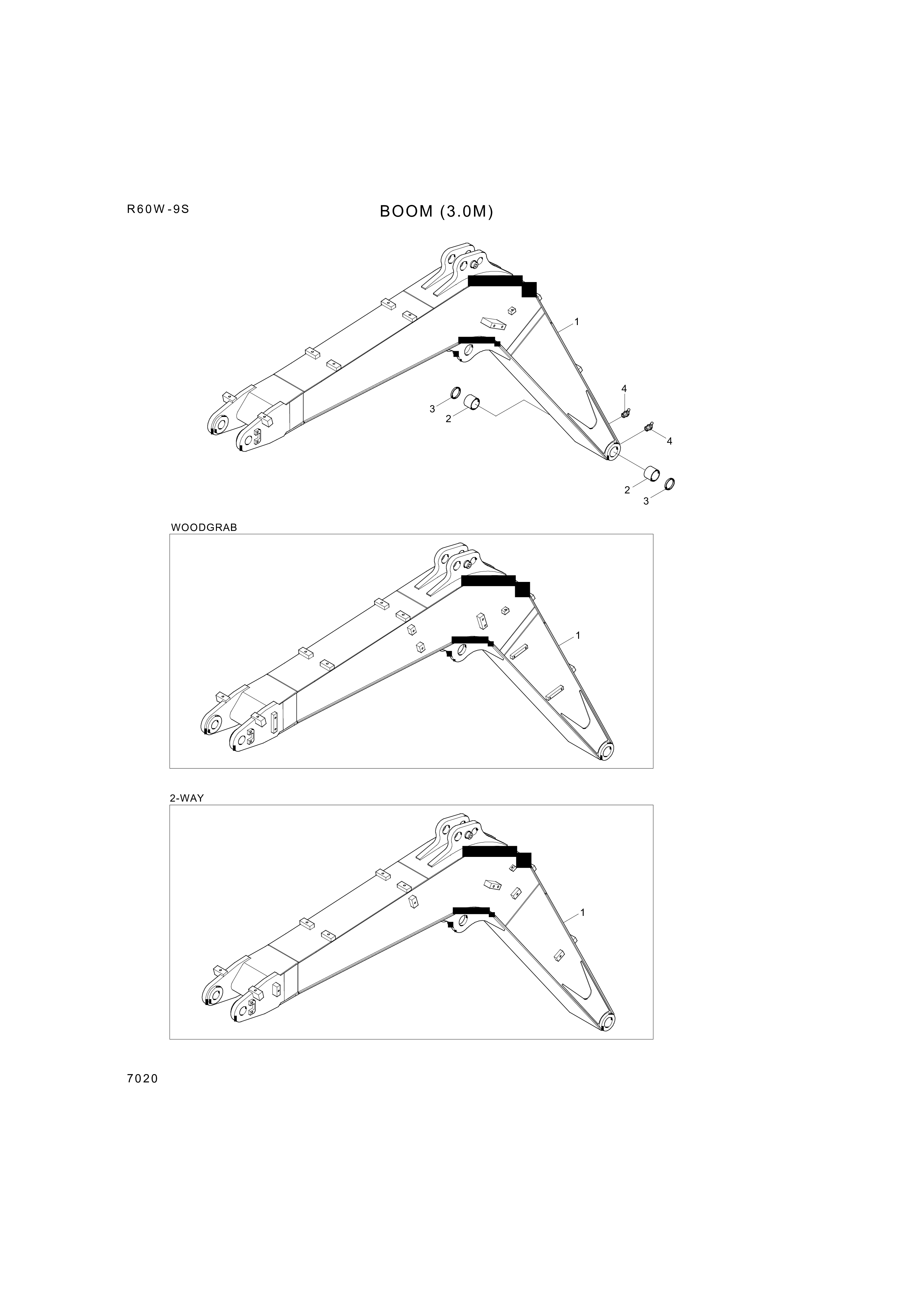 drawing for Hyundai Construction Equipment 61M9-10014 - BODY-BOOM