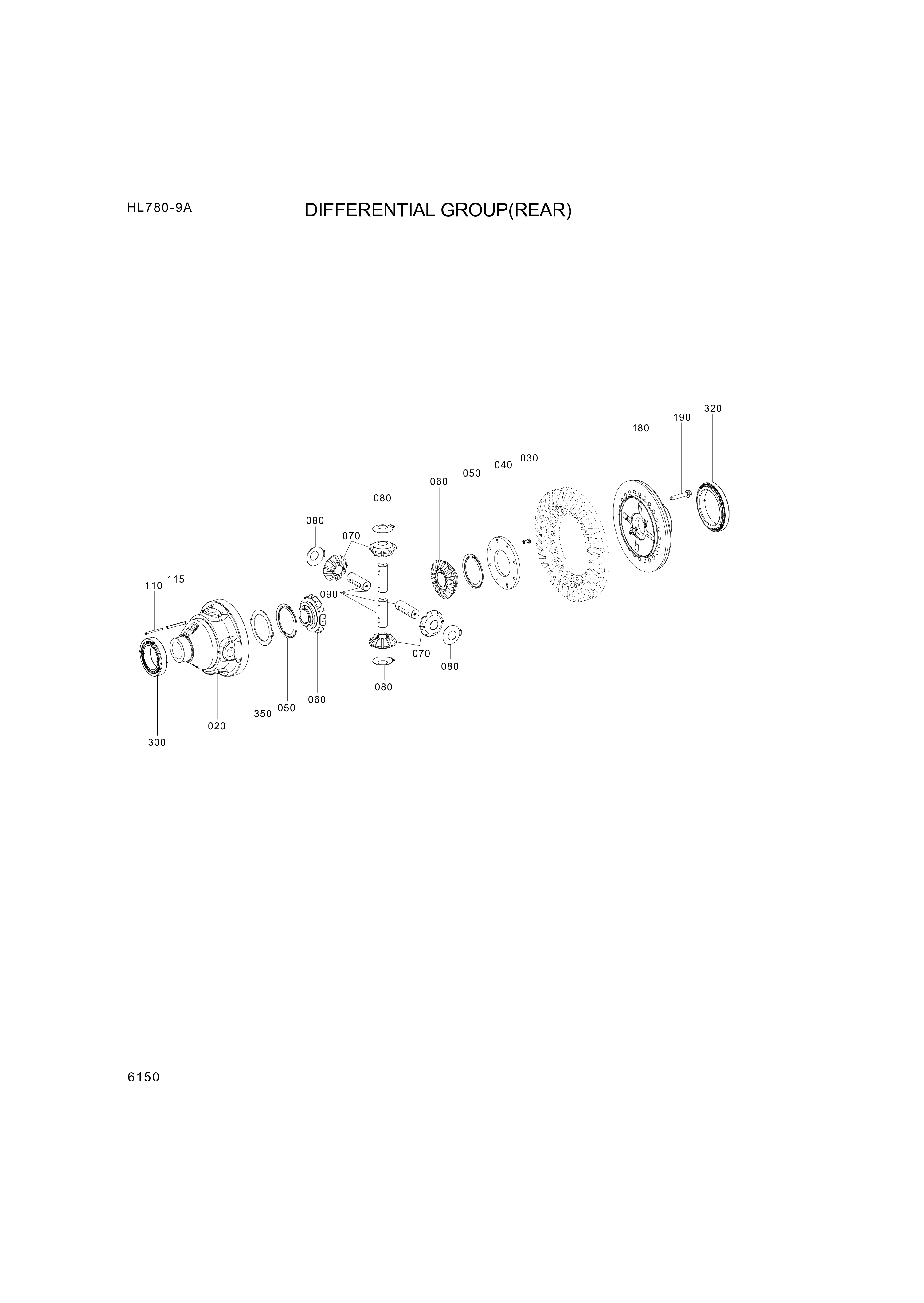 drawing for Hyundai Construction Equipment ZGAQ-03729 - BEARING-TAPERROLLER