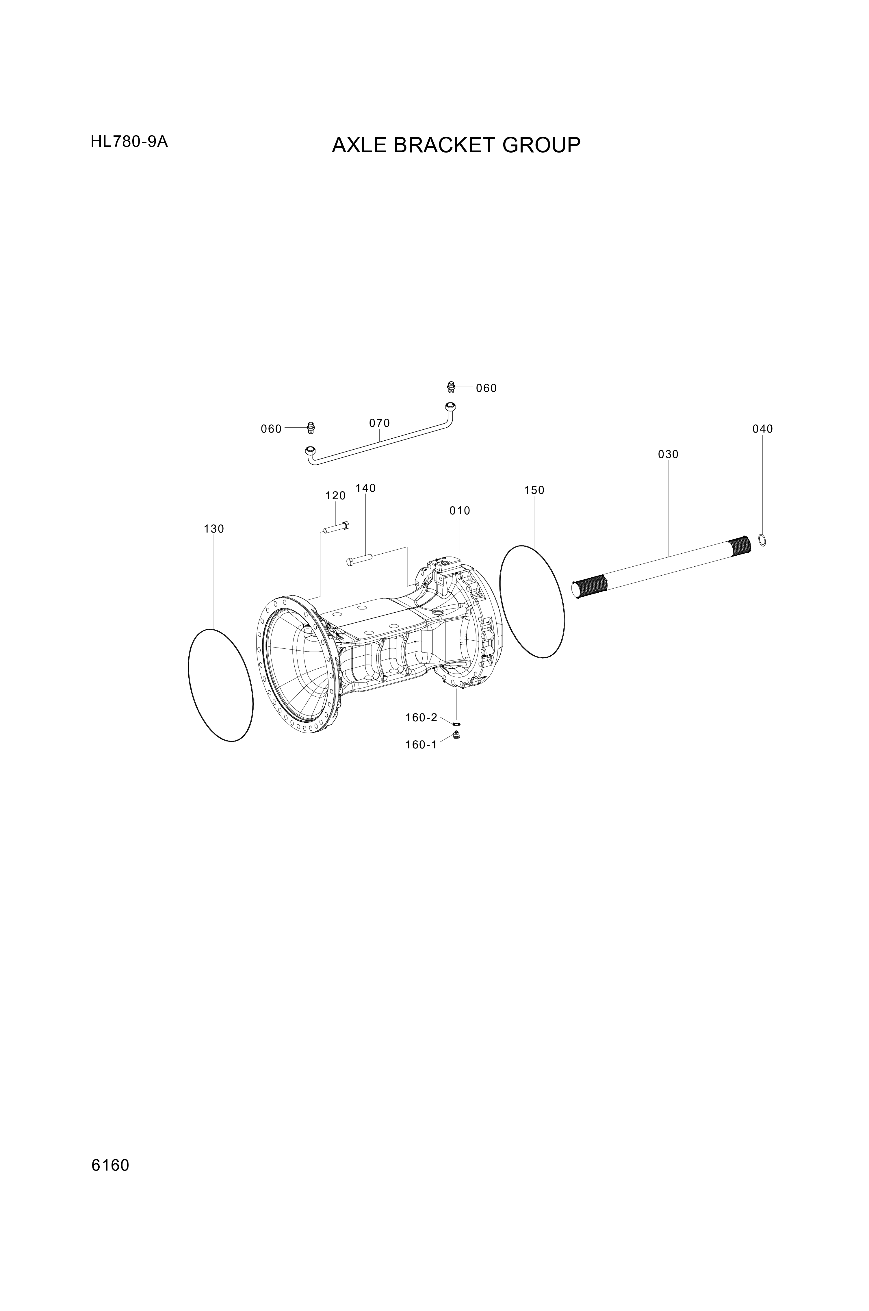 drawing for Hyundai Construction Equipment ZGAQ-04311 - CASE-AXLE FR