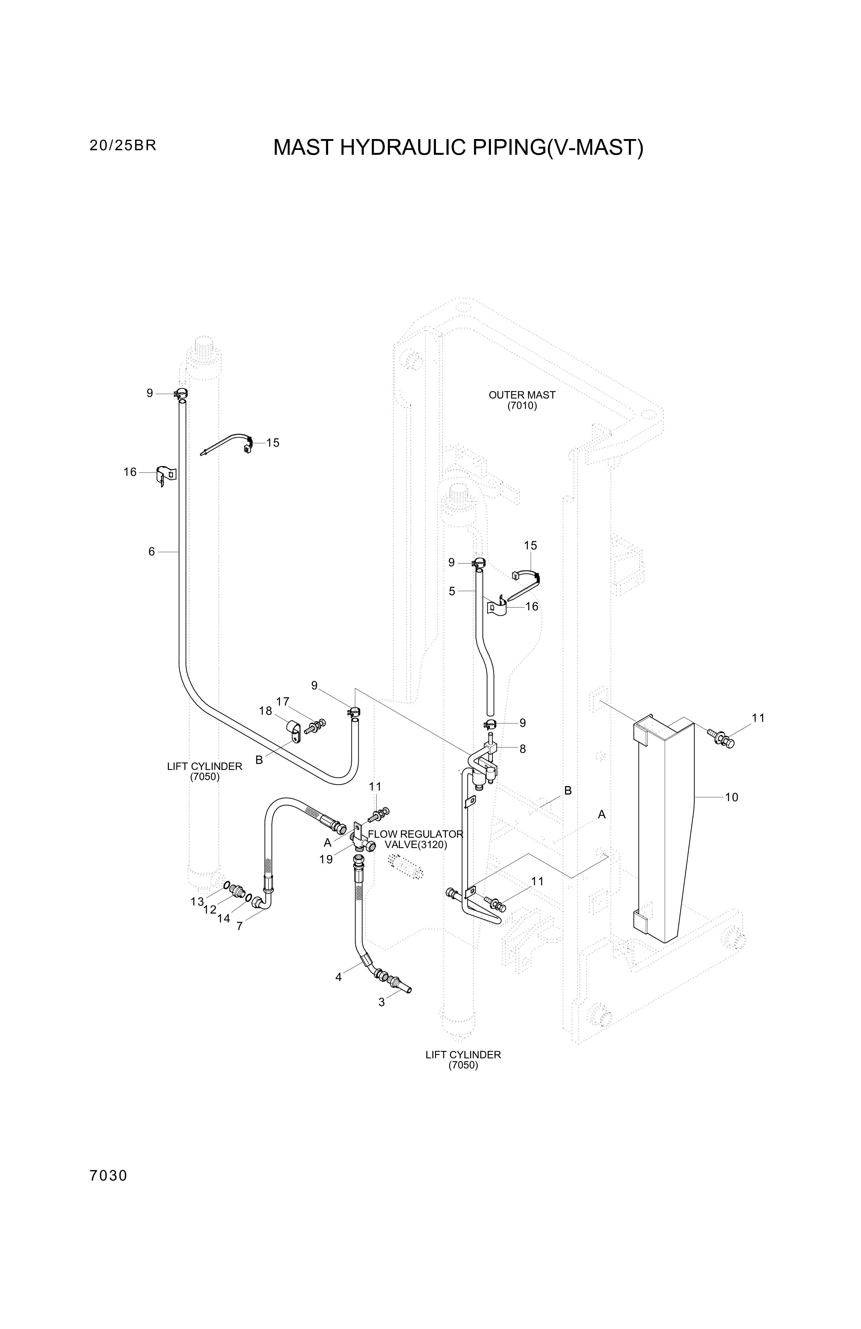 drawing for Hyundai Construction Equipment 35FS-81001 - PIPE ASSY-HYD