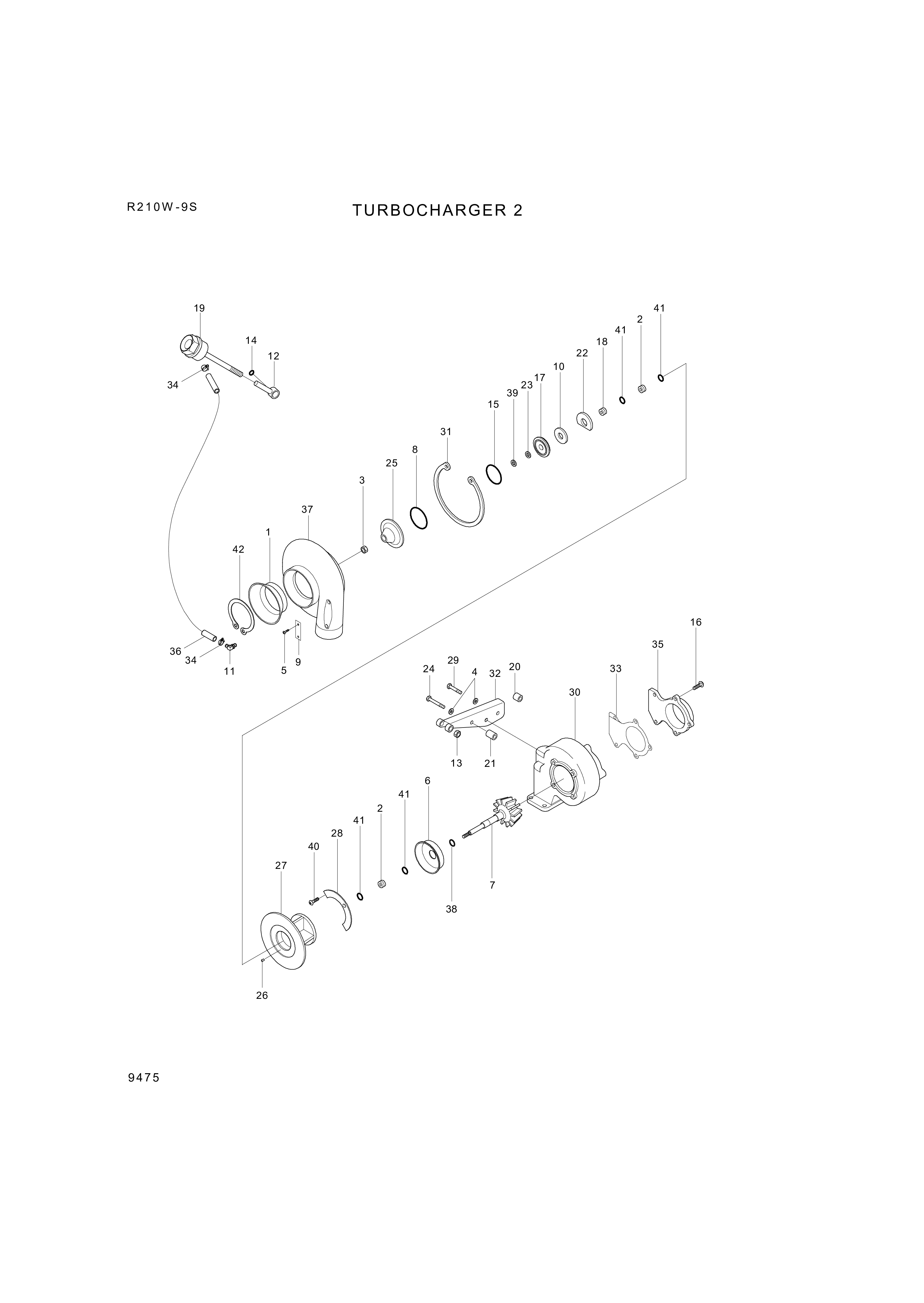 drawing for Hyundai Construction Equipment 3532196 - SPACER-MOUNTING