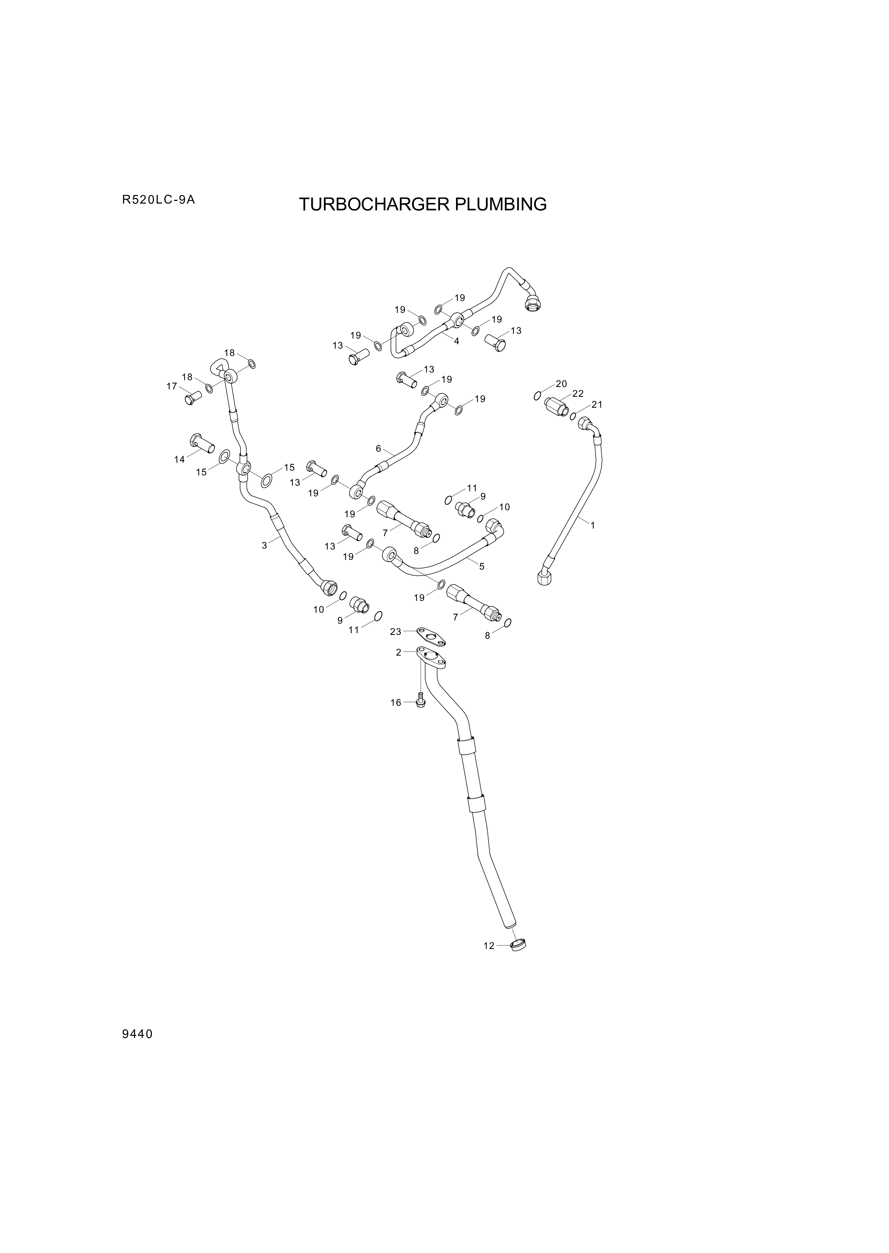 Technical drawing of Hyundai Construction Equipment YUBP-05709 SEAL-GROMMET with dimensions and layout