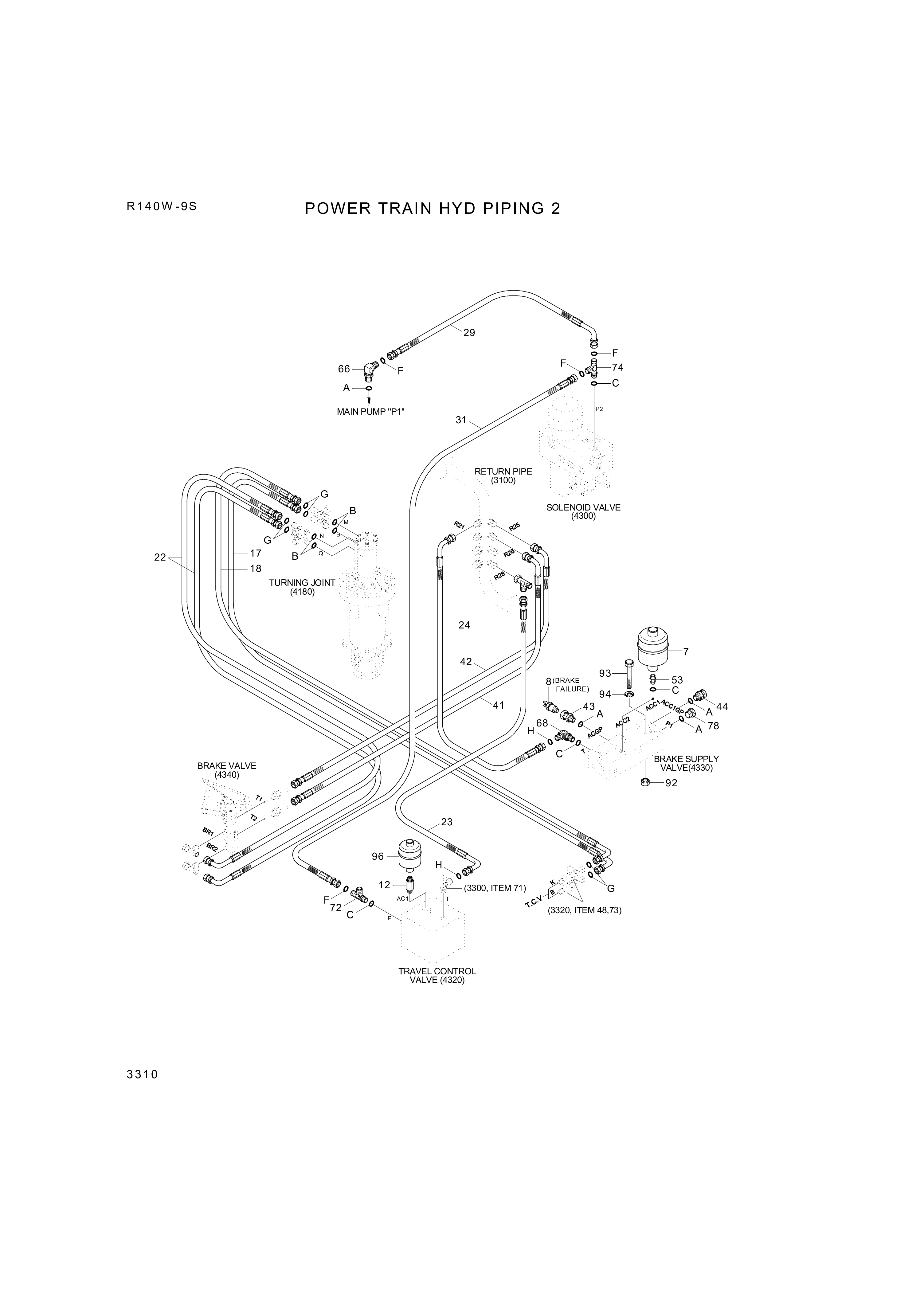 drawing for Hyundai Construction Equipment P930-062051 - HOSE ASSY-ORFS&THD