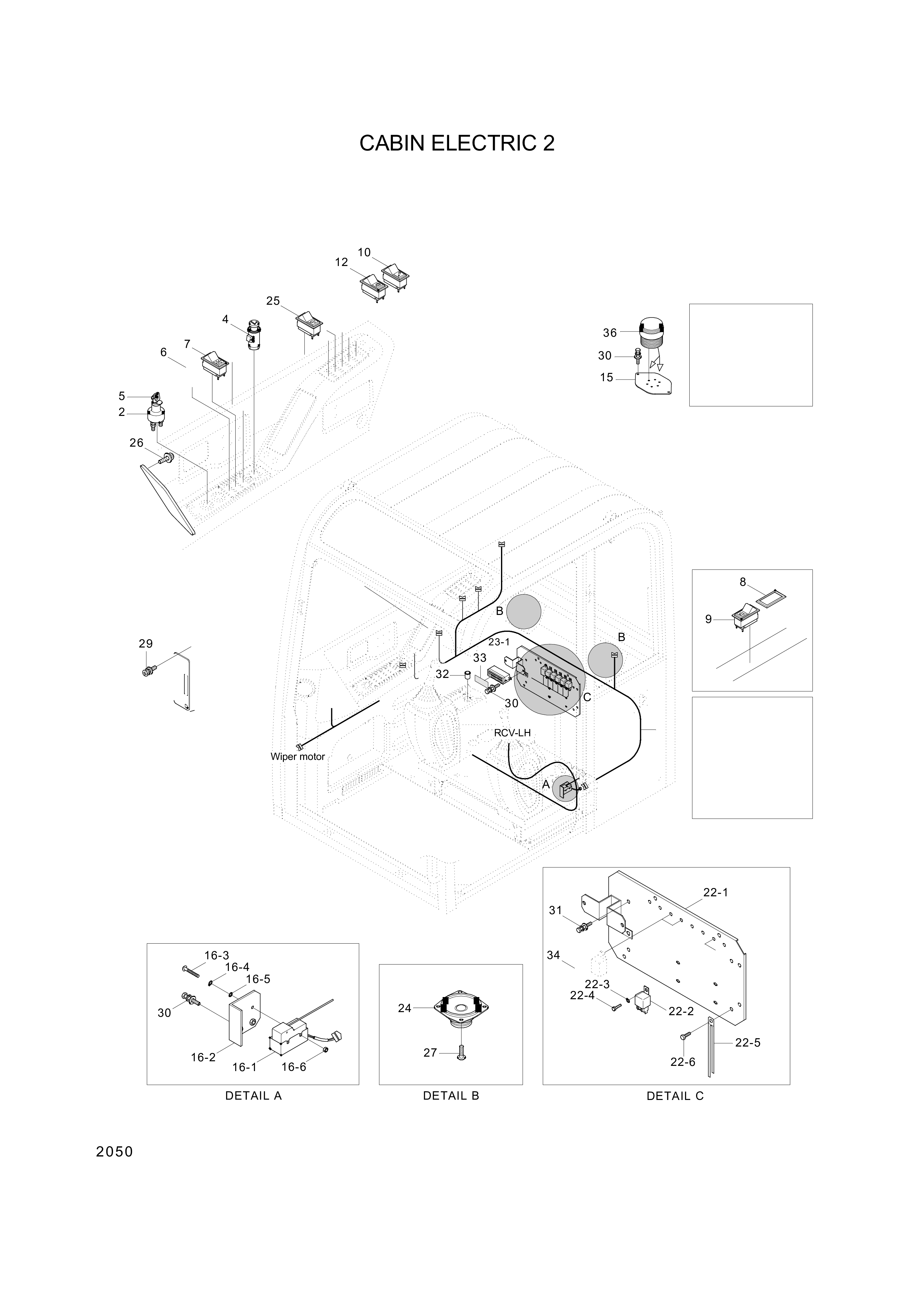 Technical drawing of Hyundai Construction Equipment S141-030156 BOLT-FLAT with dimensions and layout (figure 4)