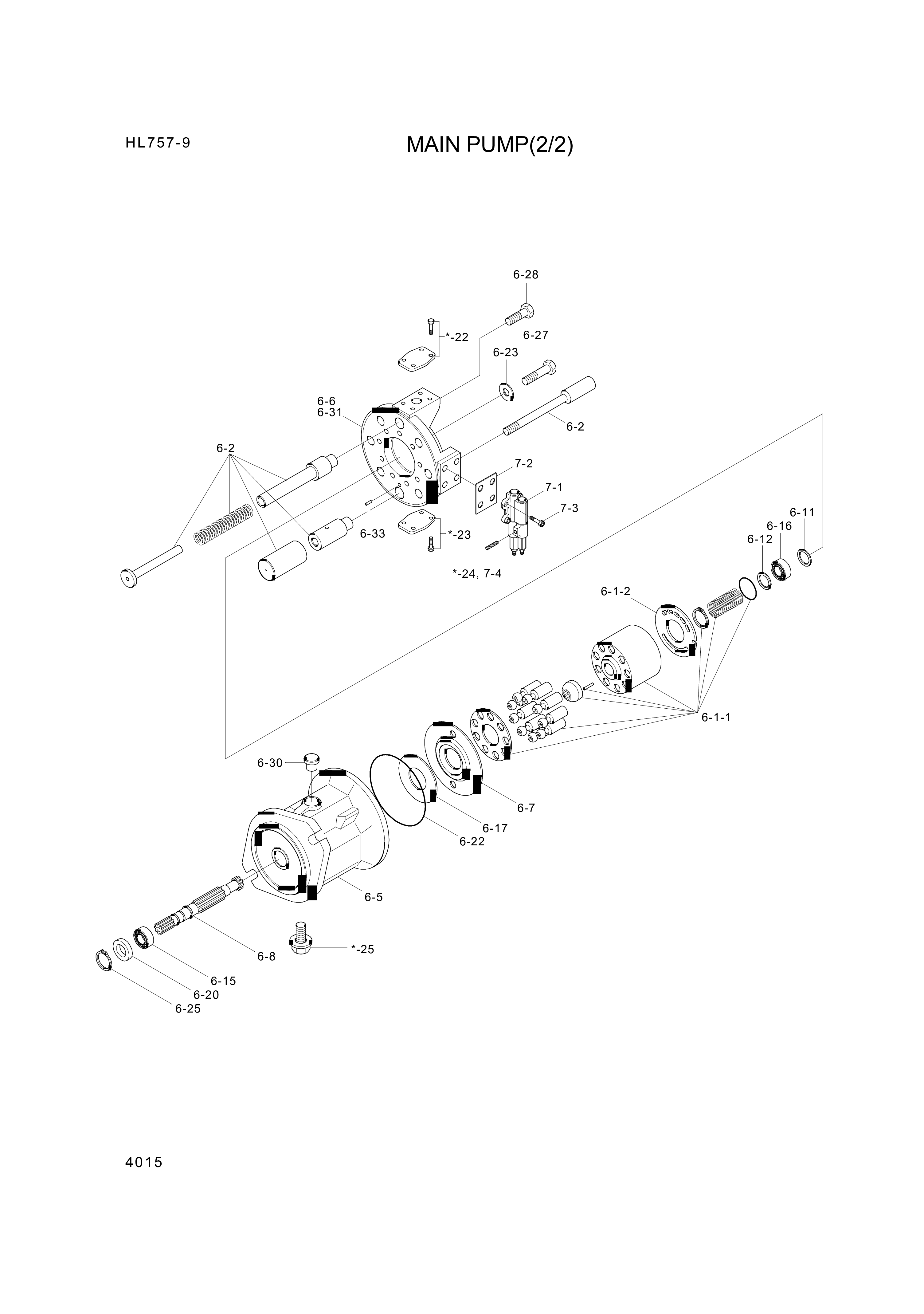 Technical drawing of Hyundai Construction Equipment R902456686 CONTROL VALVE with dimensions and layout (figure 4)
