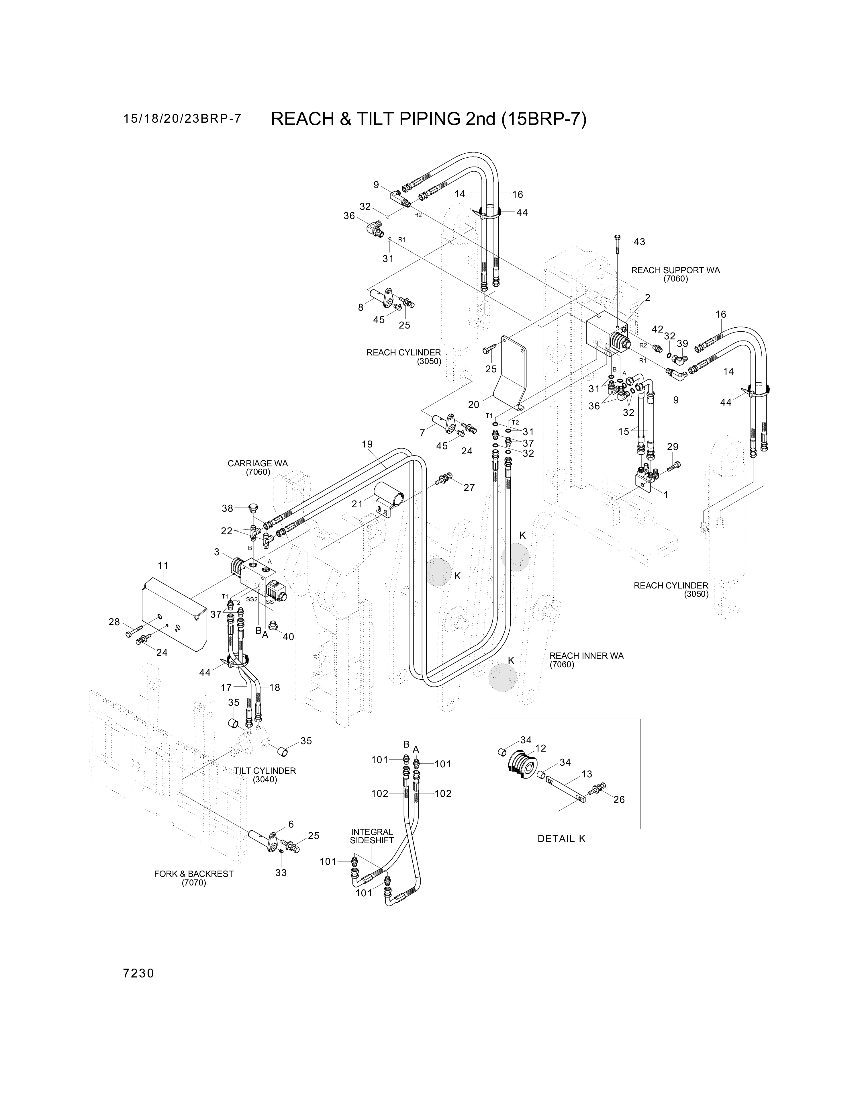 drawing for Hyundai Construction Equipment P930-044013 - HOSE ASSY-ORFS&THD