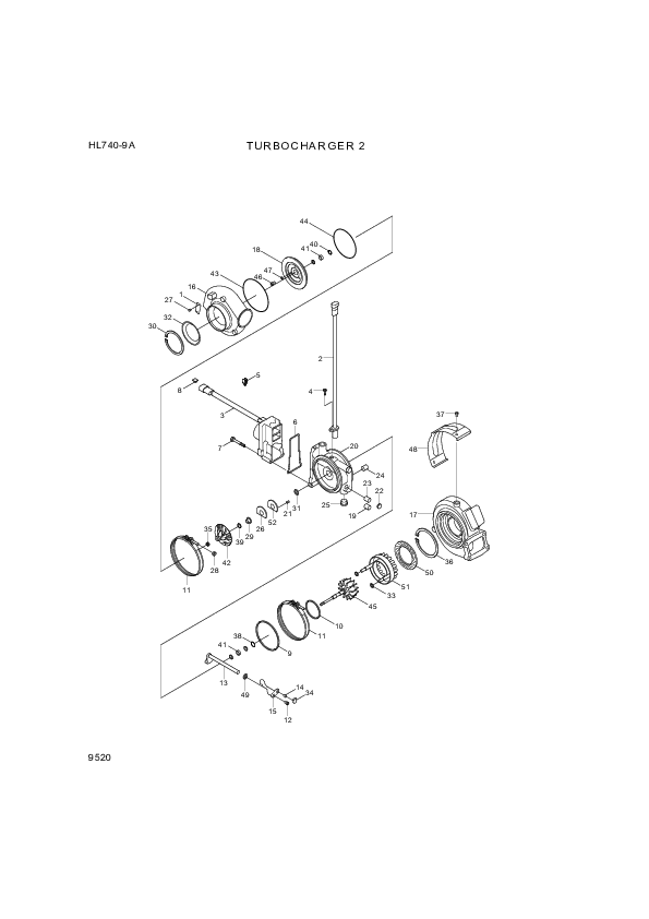 drawing for Hyundai Construction Equipment 3596812 - SCREW-HEX FLG
