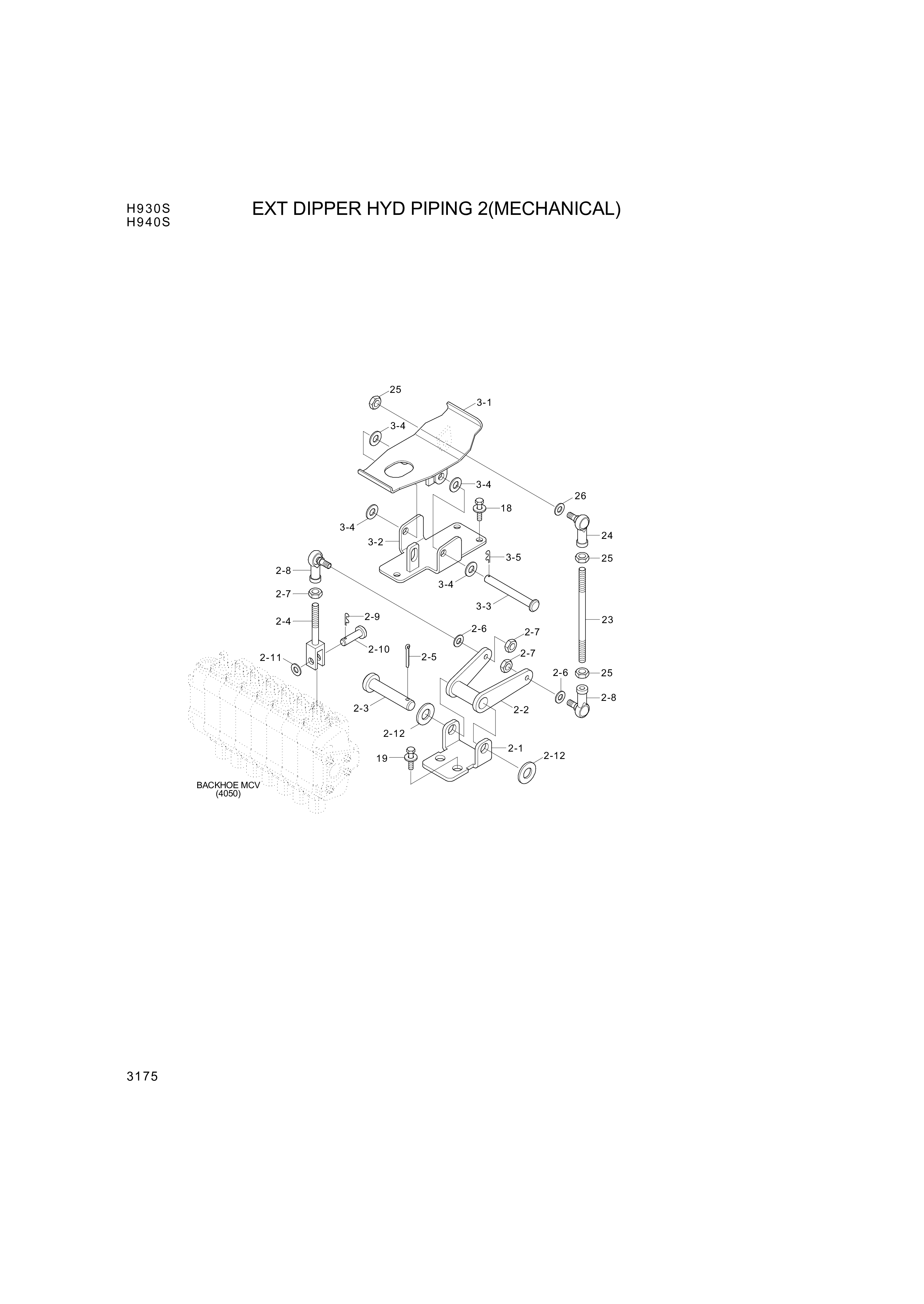 drawing for Hyundai Construction Equipment S461-400282 - PIN-SPLIT