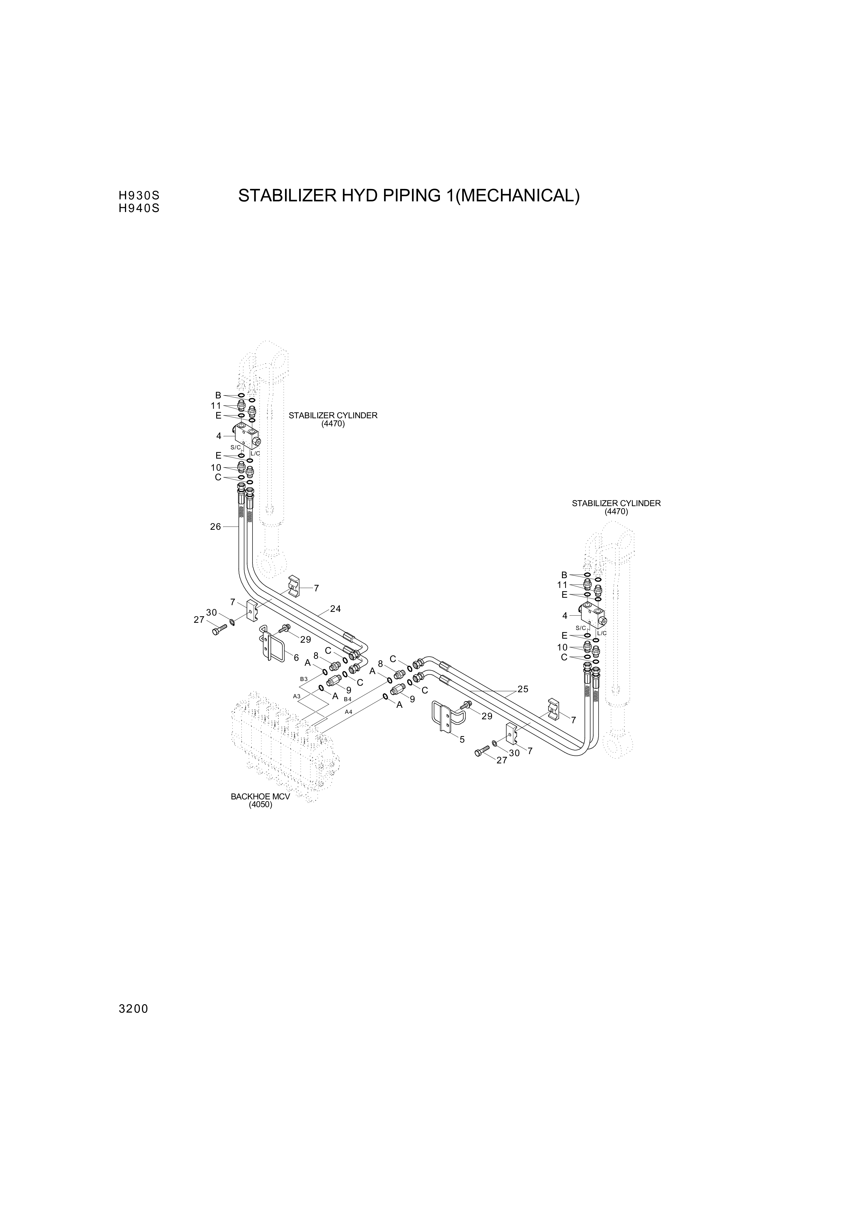 drawing for Hyundai Construction Equipment P930-066025 - HOSE ASSY-ORFS&THD