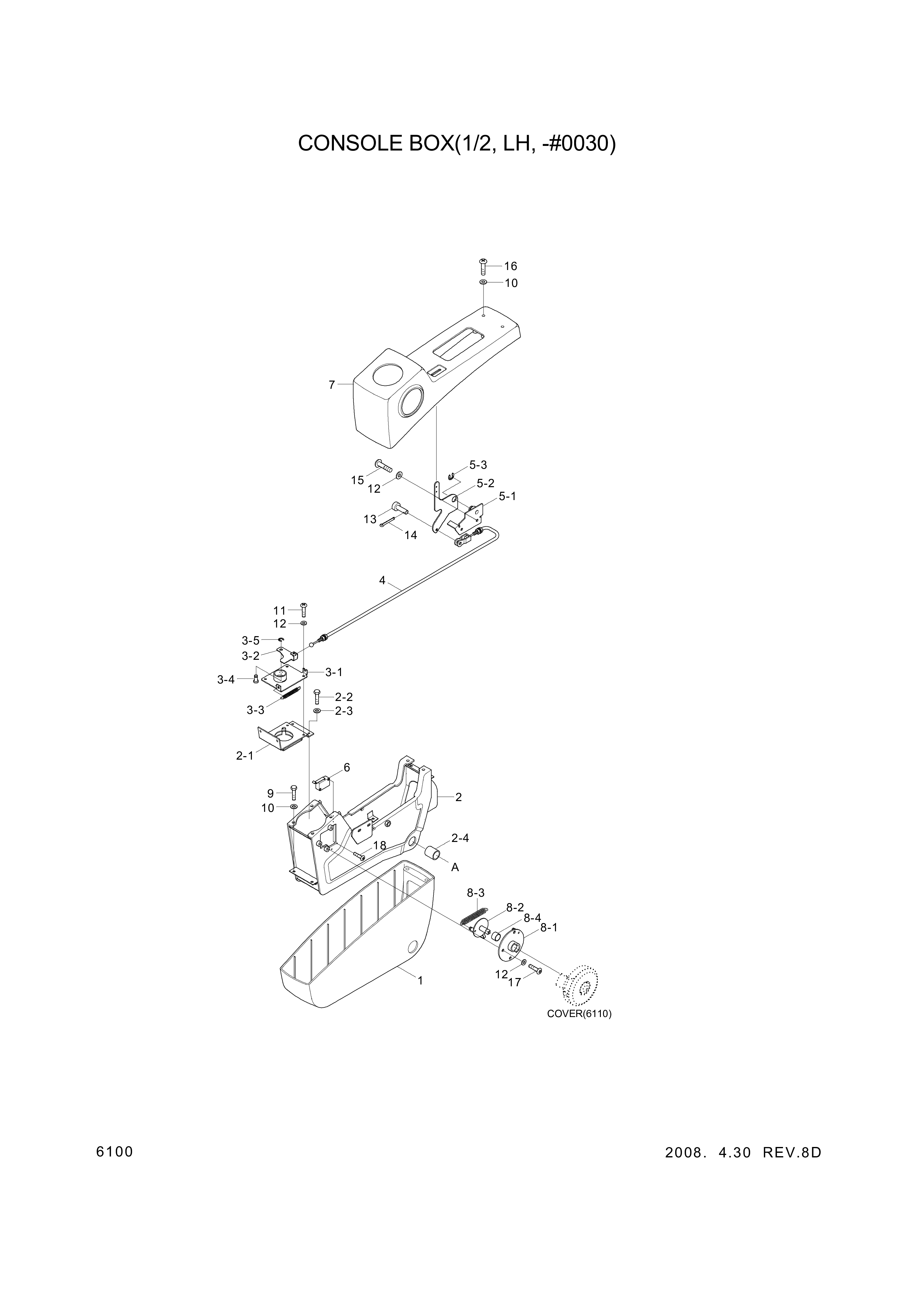 Technical drawing of Hyundai Construction Equipment S161-030166 BOLT-CROSS RD with dimensions and layout (figure 4)