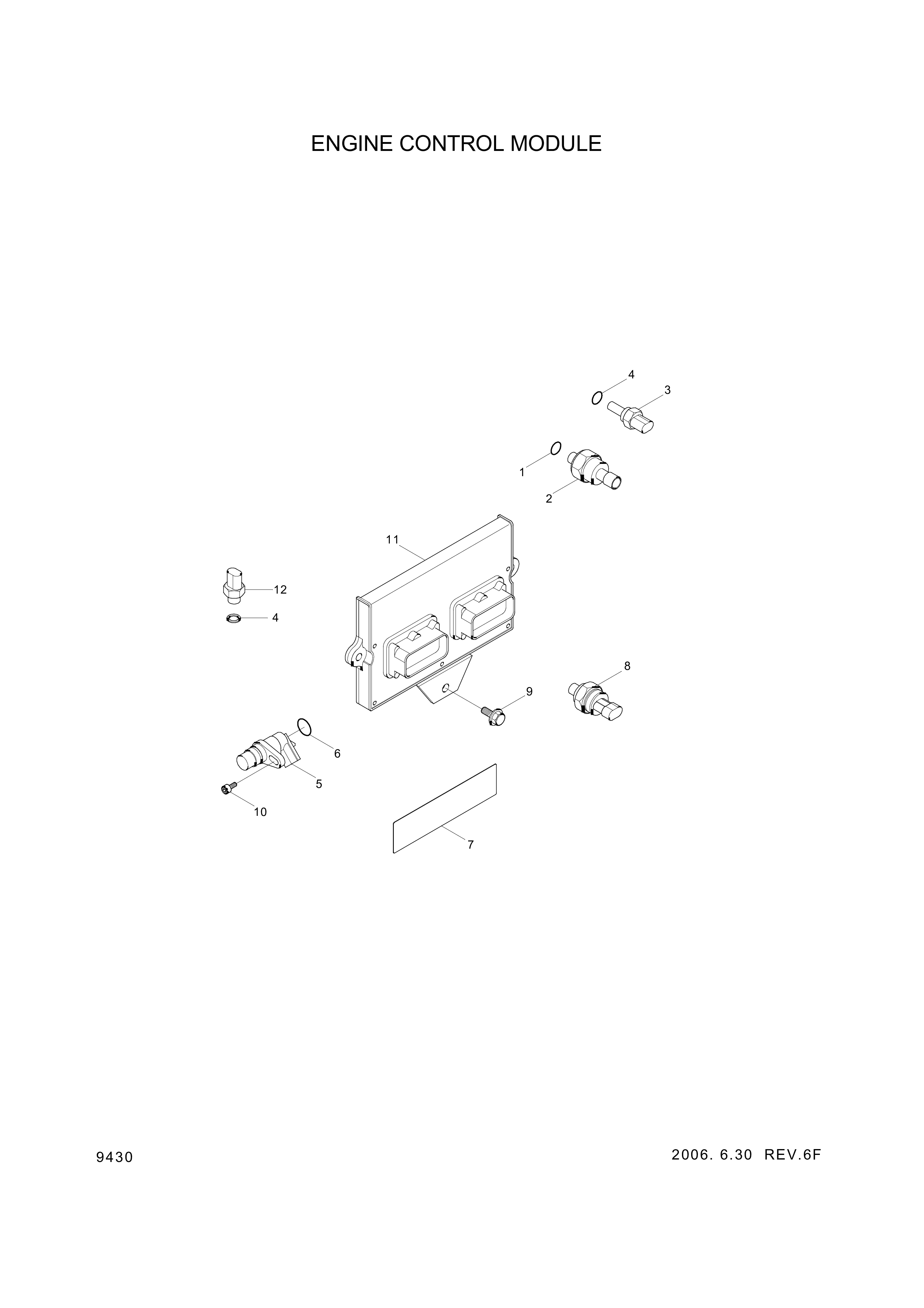 drawing for Hyundai Construction Equipment YUBP-05390 - SENSOR-POSITION