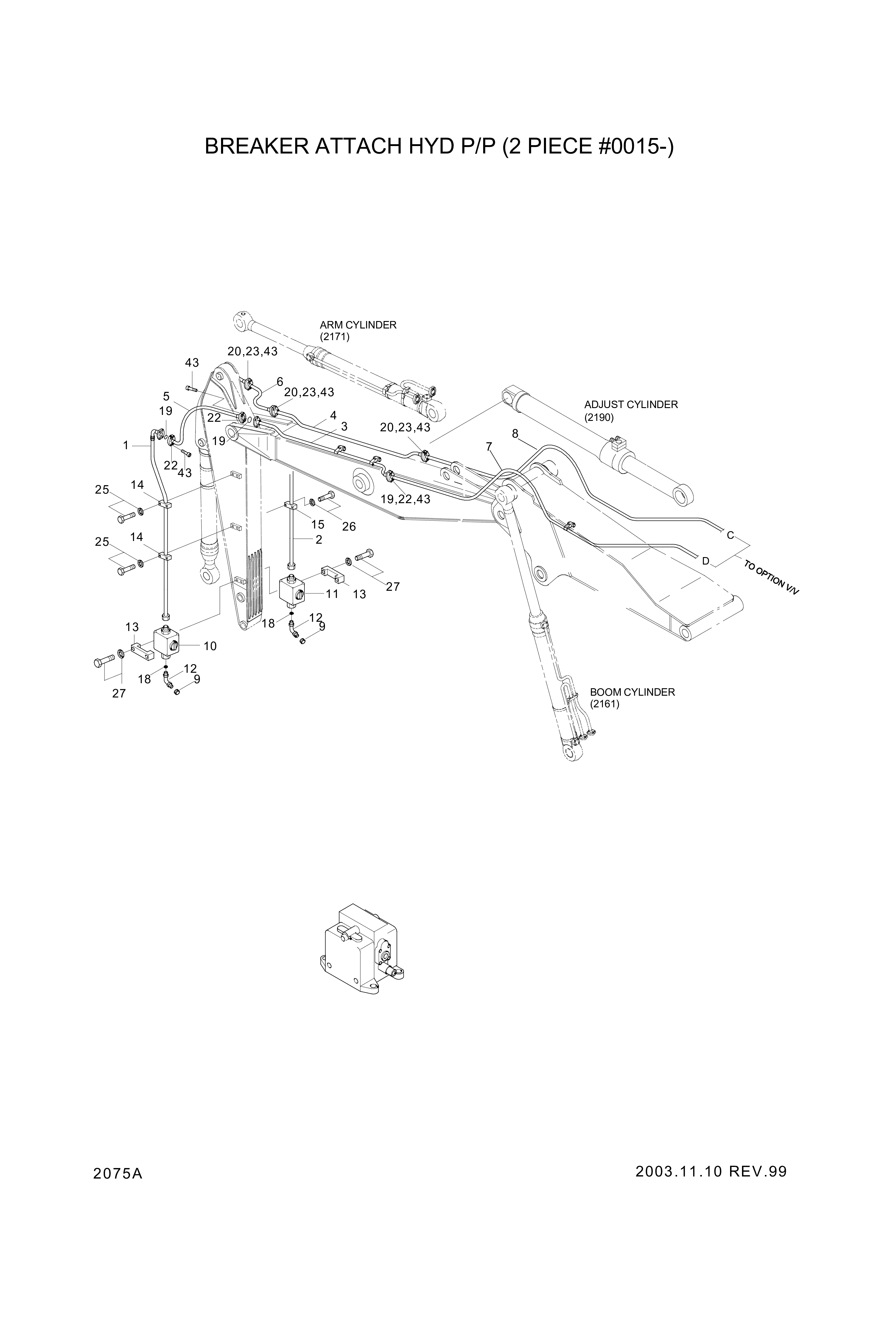 drawing for Hyundai Construction Equipment 35EA-92130 - Stop V/V