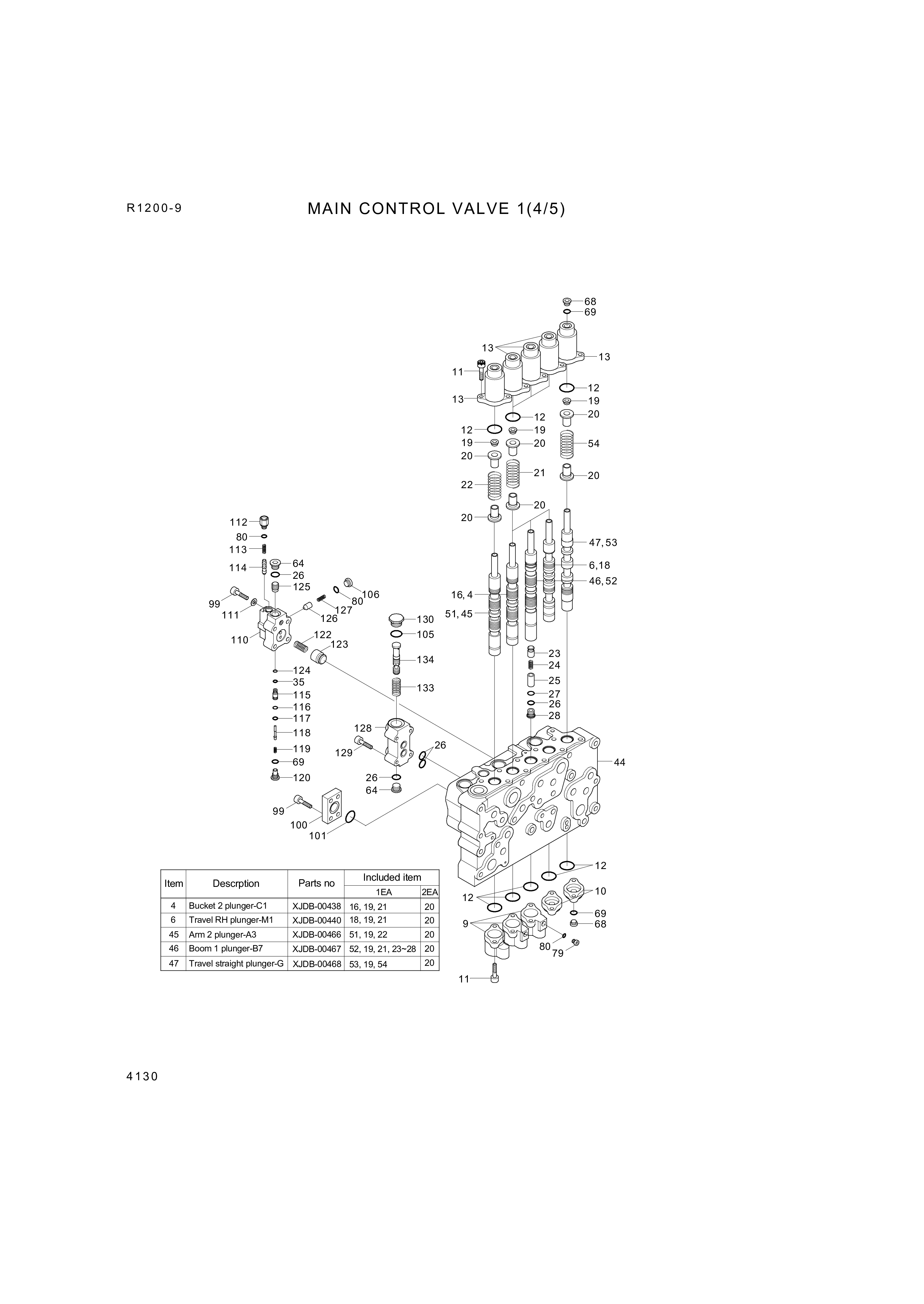 drawing for Hyundai Construction Equipment 3513-205 - Check