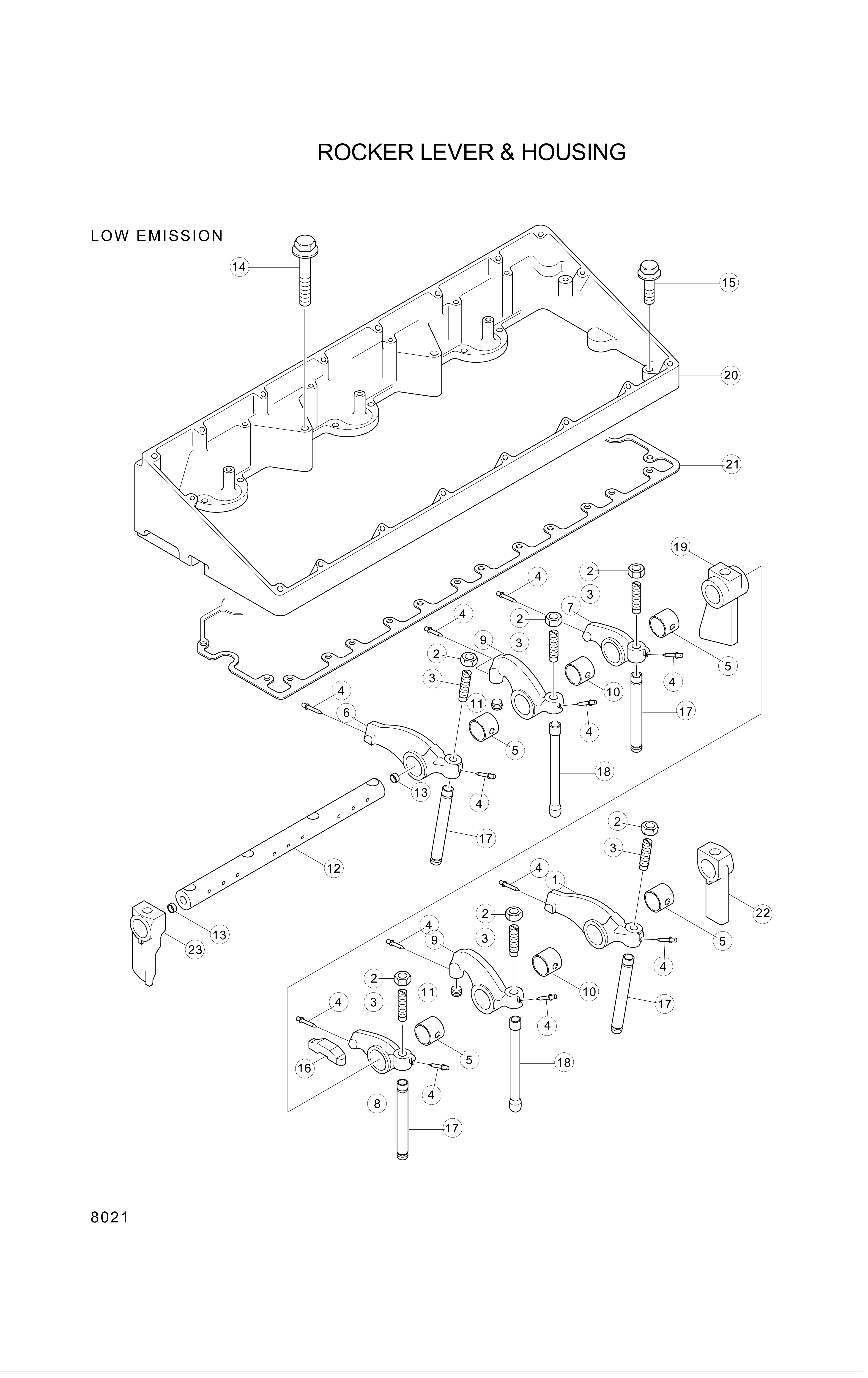 Technical drawing of Hyundai Construction Equipment YUBP-06805 SUPPORT with dimensions and layout (figure 4)